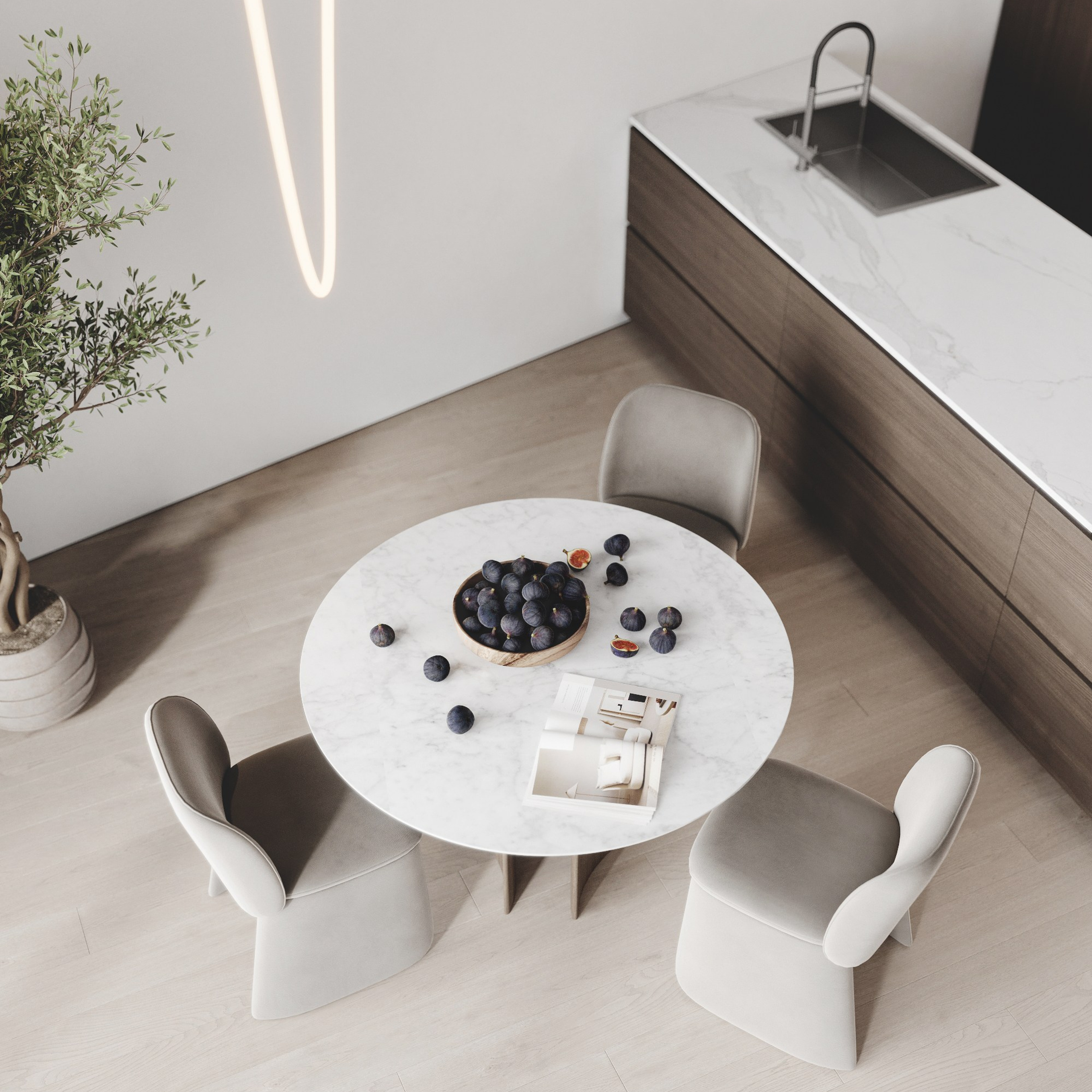 LAZURNY BEREG 140 | Дизайн проект квартиры для летнего отдыха в Сочи. Студия дизайна интерьера в Сочи mon buro Дизайнер Павел Пура