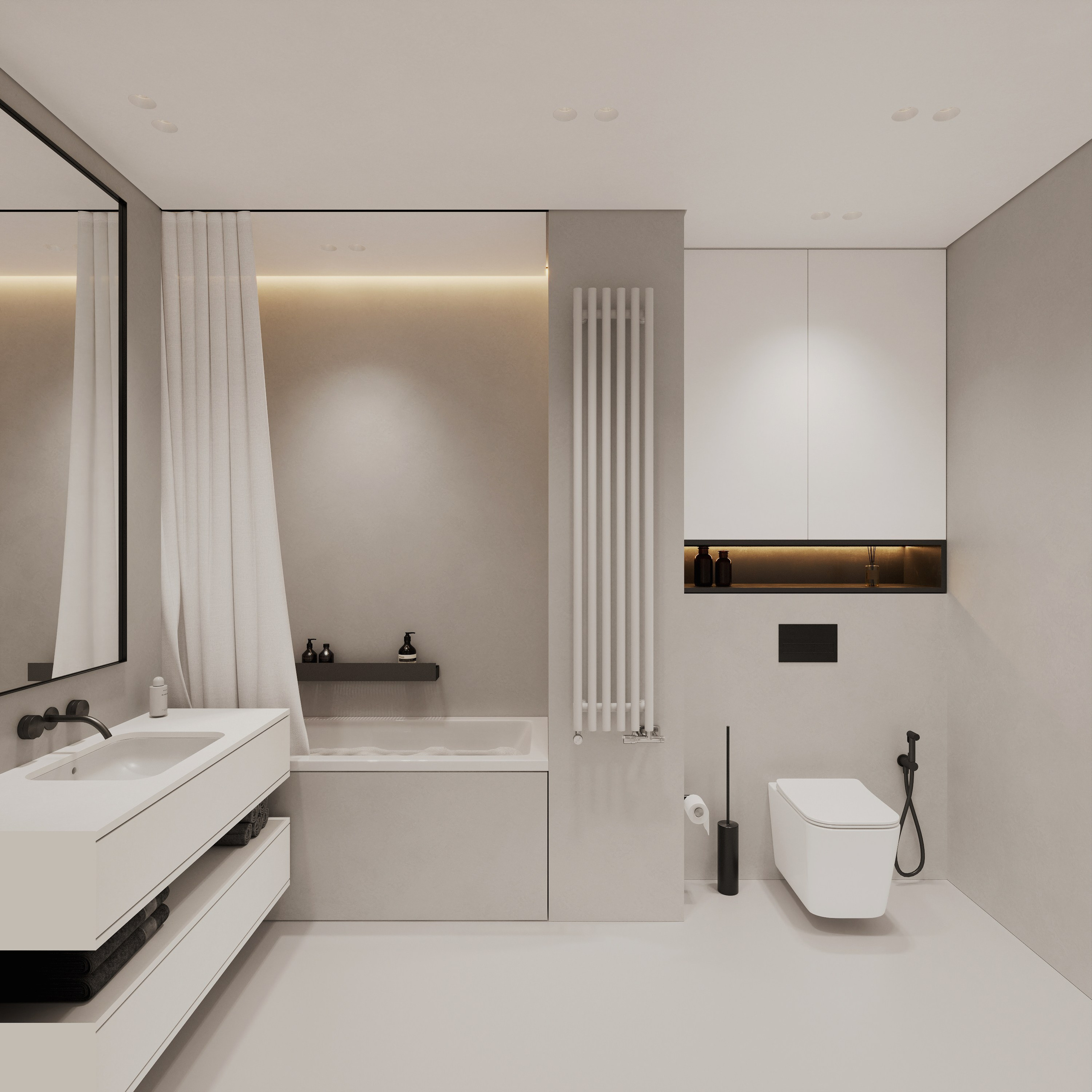 MINSK MIR 95 | Проект трехкомнатной квартиры в центре Минска. Студия дизайна интерьера в Сочи mon buro Дизайнер Павел Пура