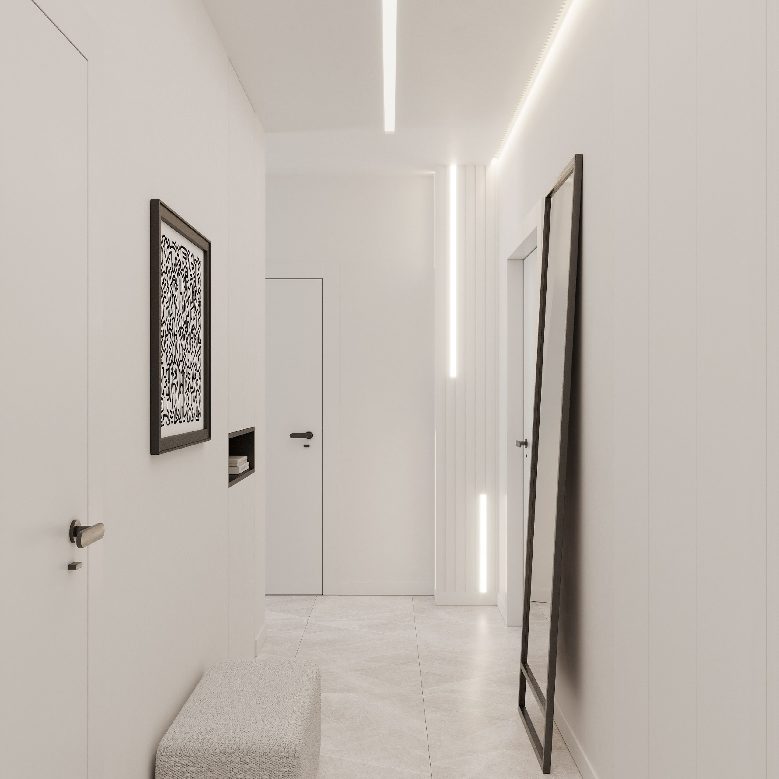 MINSK MIR 95 | Проект трехкомнатной квартиры в центре Минска. Студия дизайна интерьера в Сочи mon buro Дизайнер Павел Пура