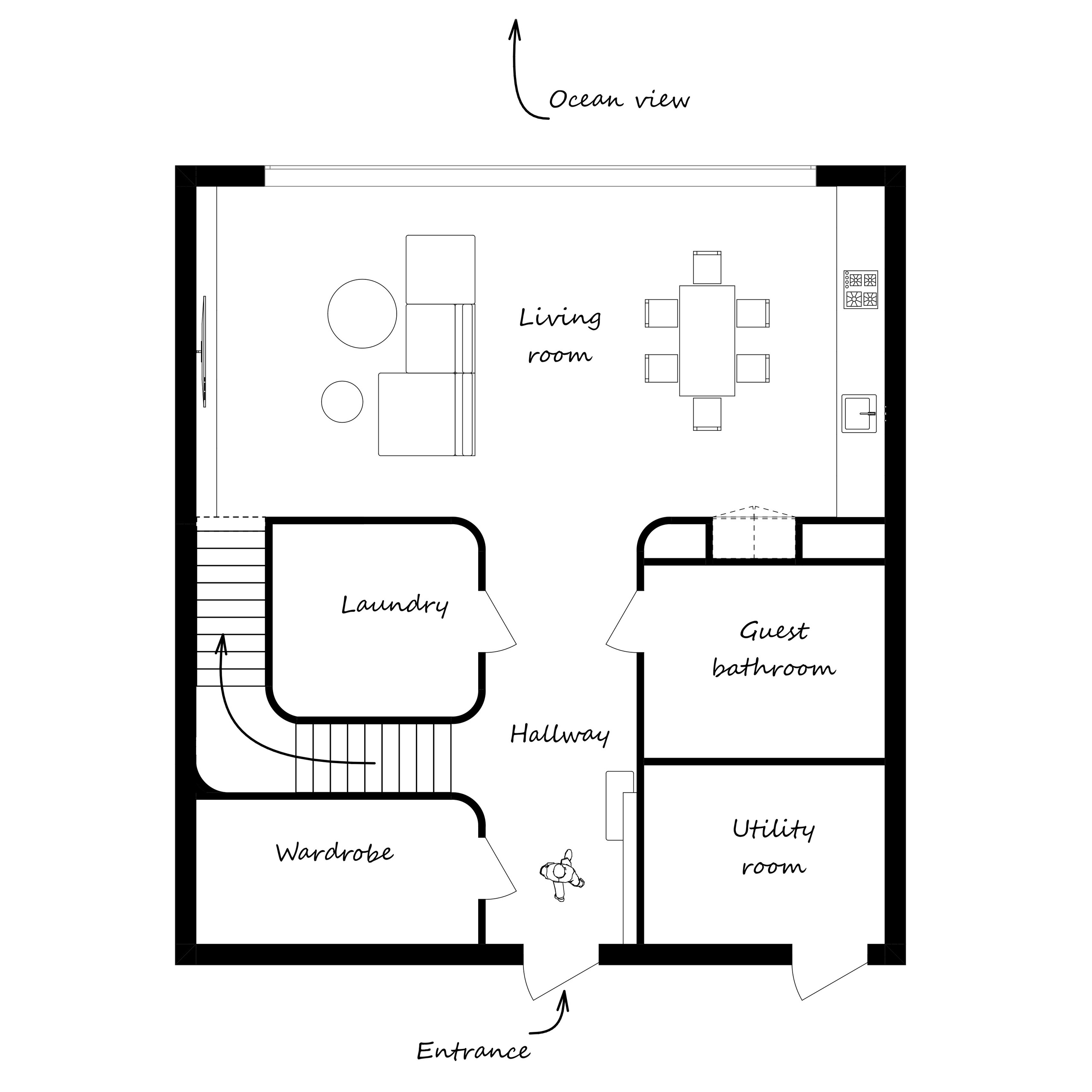 OCEAN VIEW | Проект дома на острове Сан-Мигель в Португалии. Студия дизайна интерьера в Сочи mon buro Дизайнер Павел Пура