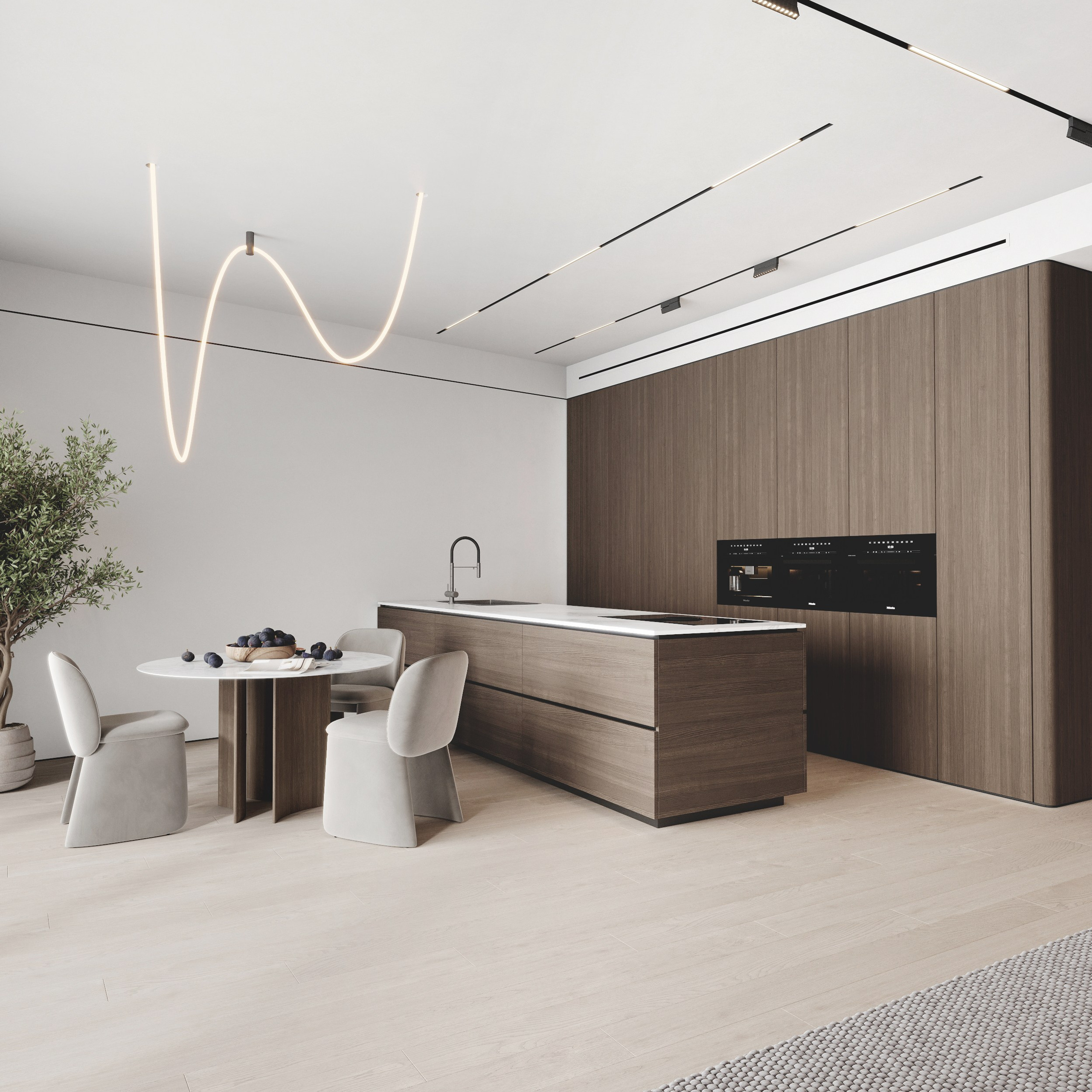 LAZURNY BEREG 140 | Дизайн проект квартиры для летнего отдыха в Сочи. Студия дизайна интерьера в Сочи mon buro Дизайнер Павел Пура