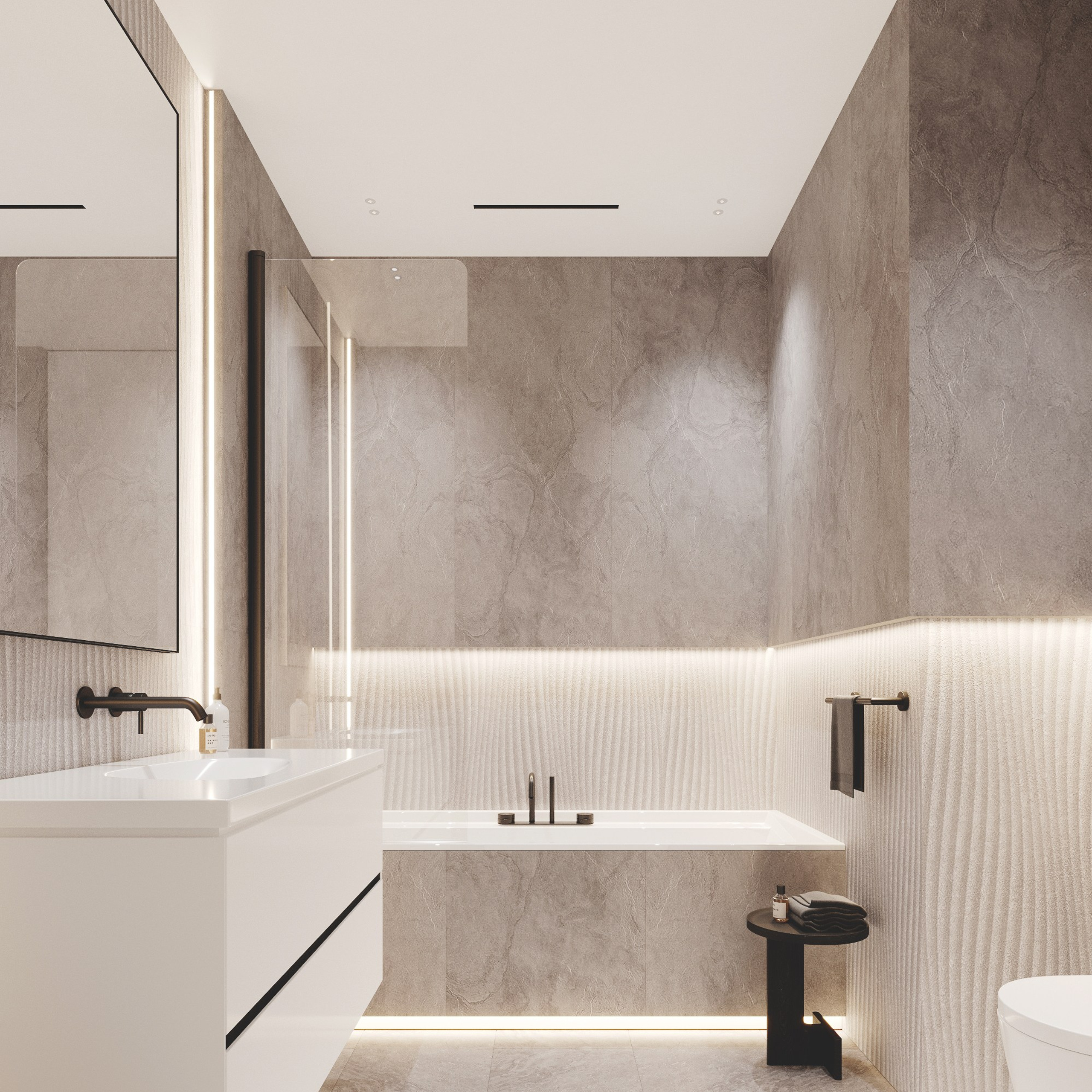 LAZURNY BEREG 140 | Дизайн проект квартиры для летнего отдыха в Сочи. Студия дизайна интерьера в Сочи mon buro Дизайнер Павел Пура