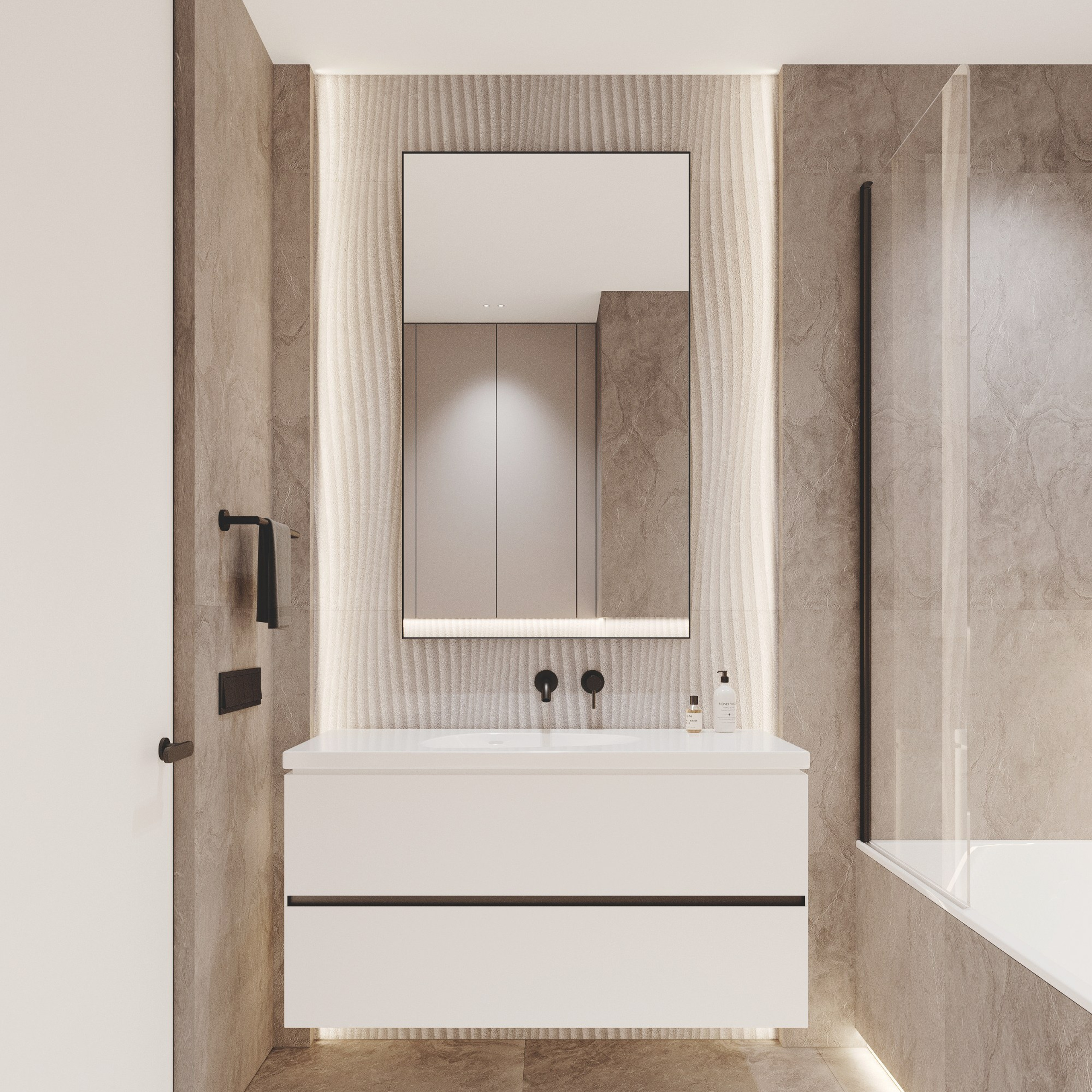 LAZURNY BEREG 140 | Дизайн проект квартиры для летнего отдыха в Сочи. Студия дизайна интерьера в Сочи mon buro Дизайнер Павел Пура