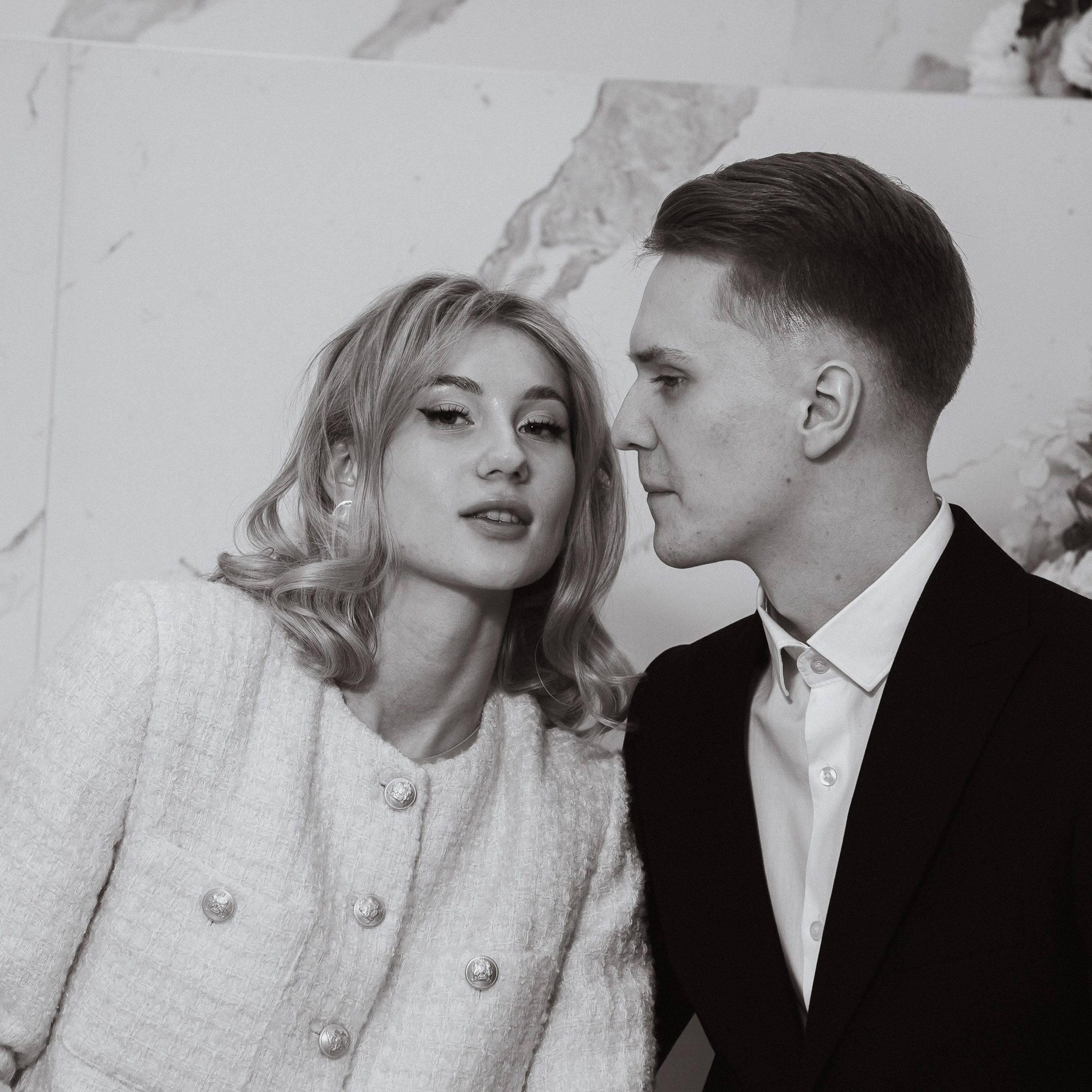 Vasilisa and Andrey in Vegas City Hall.