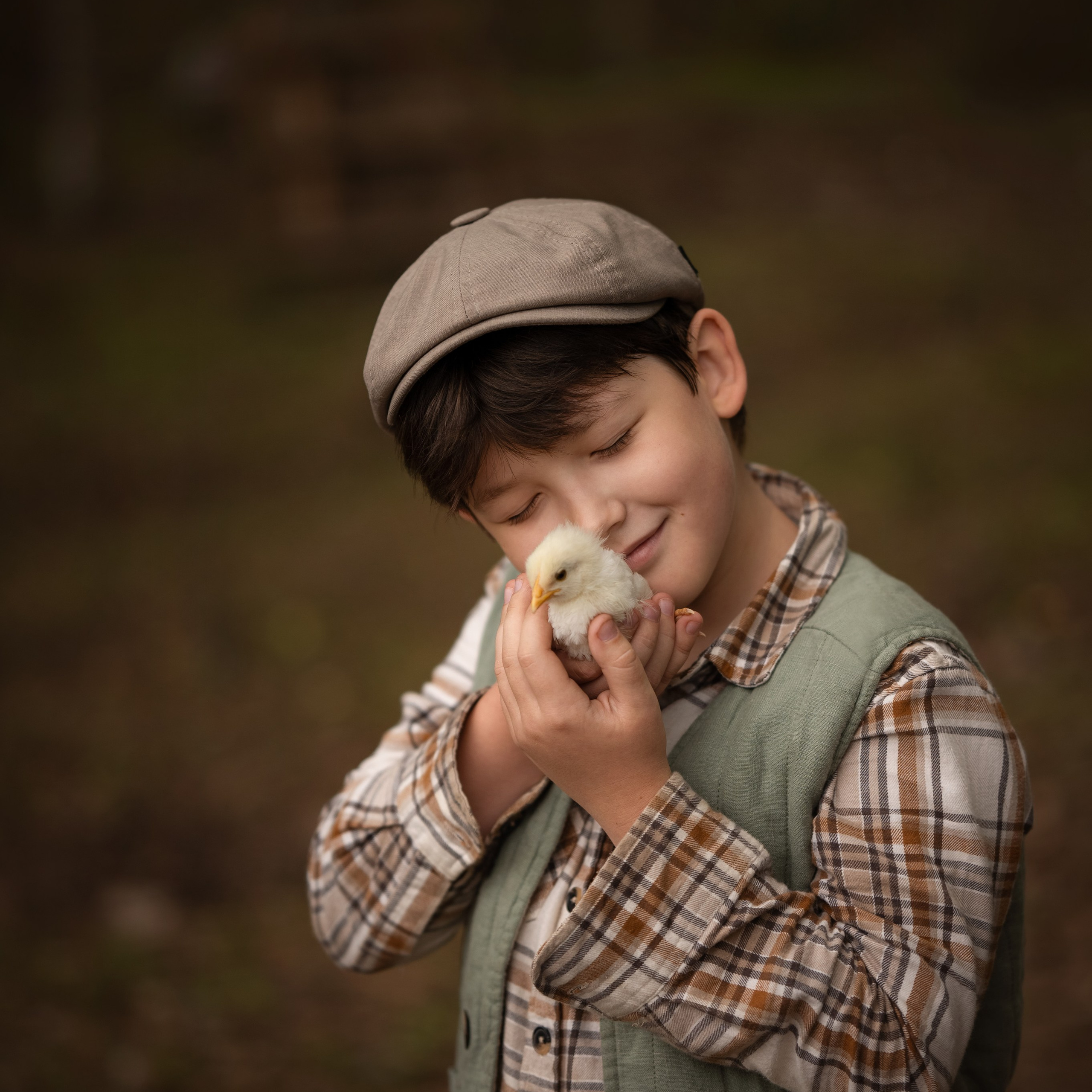 Дети на ферме