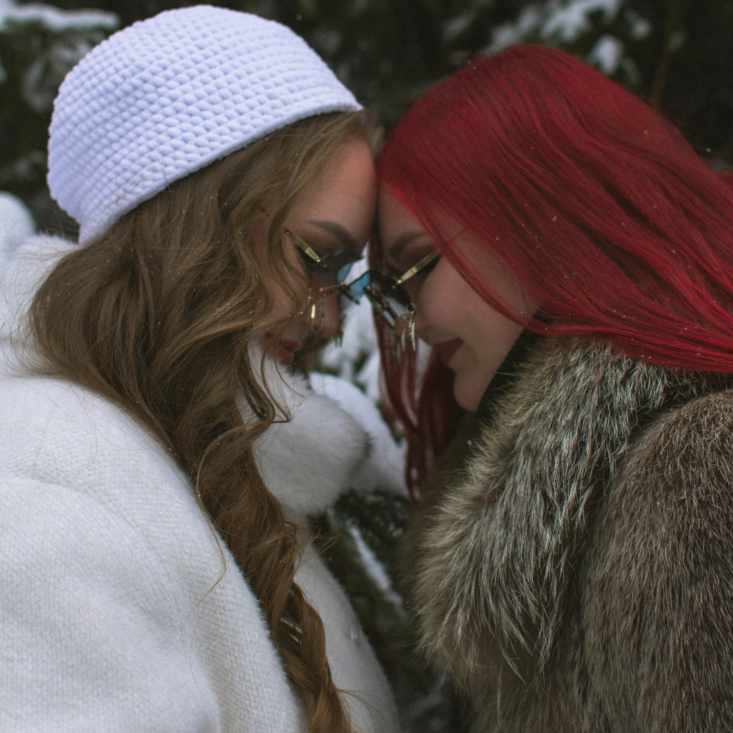 Зимняя фотосессия для мамы и дочки