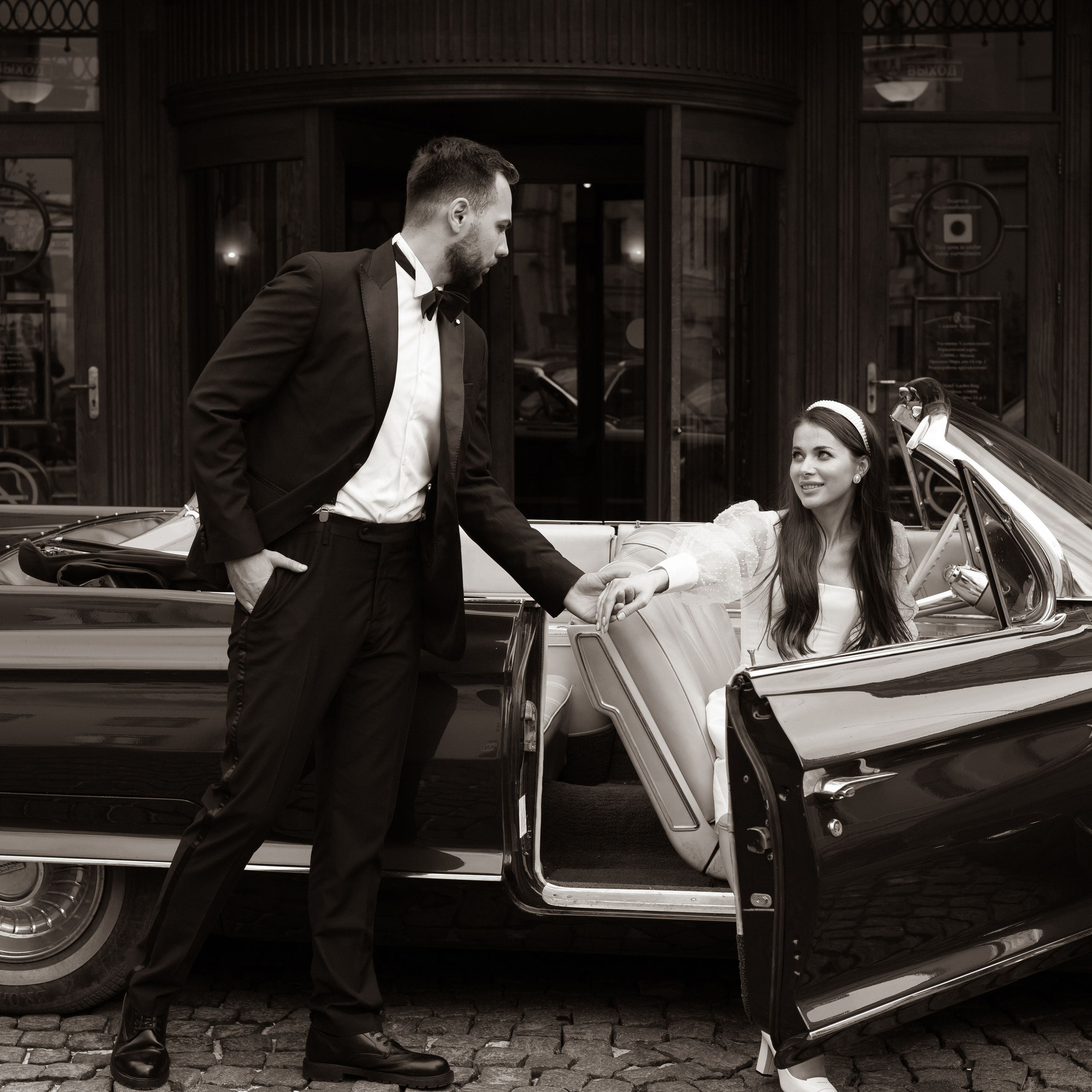 Валерия и Николай — ЧБ