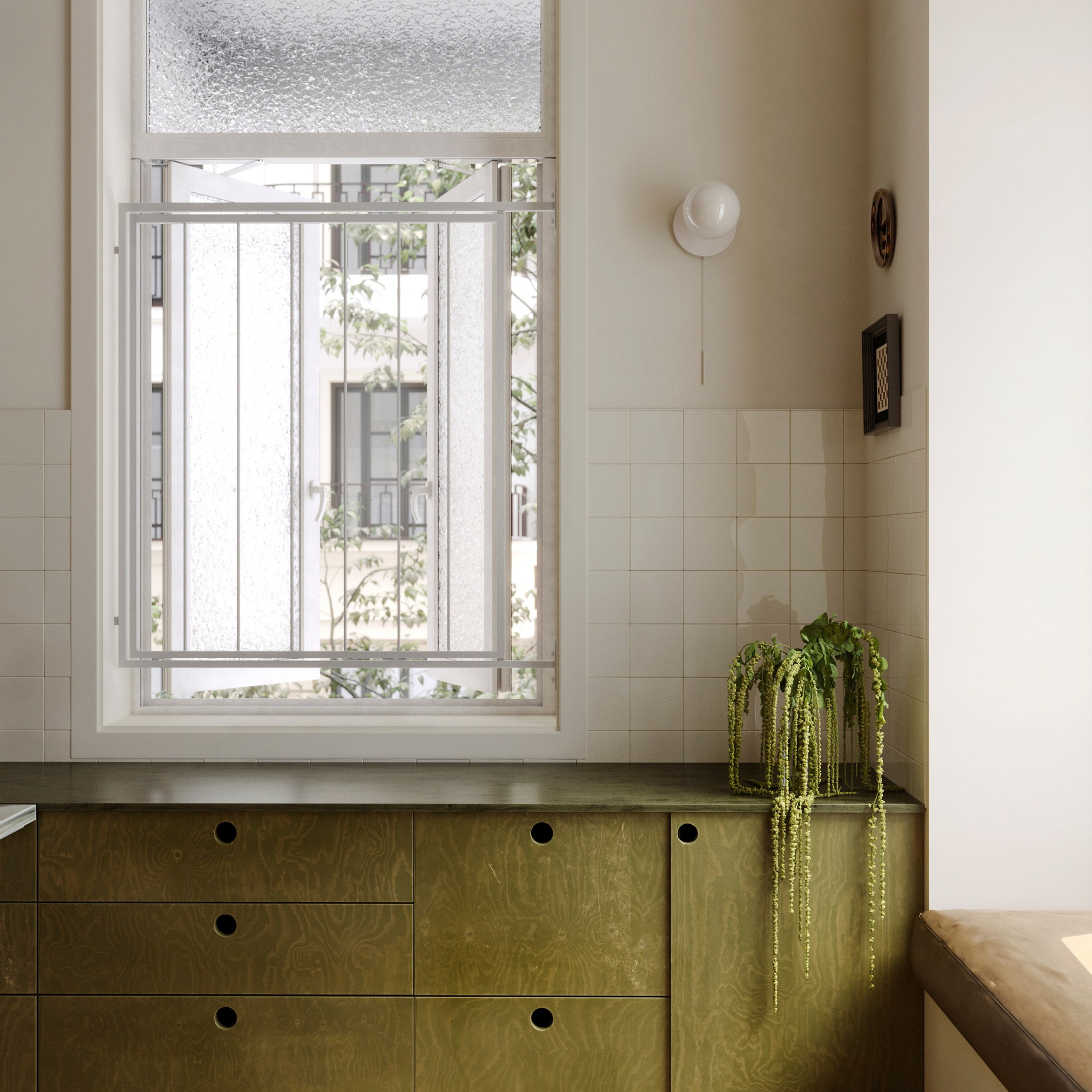 Green Kitchen. designed by zuzana_and_nicholas