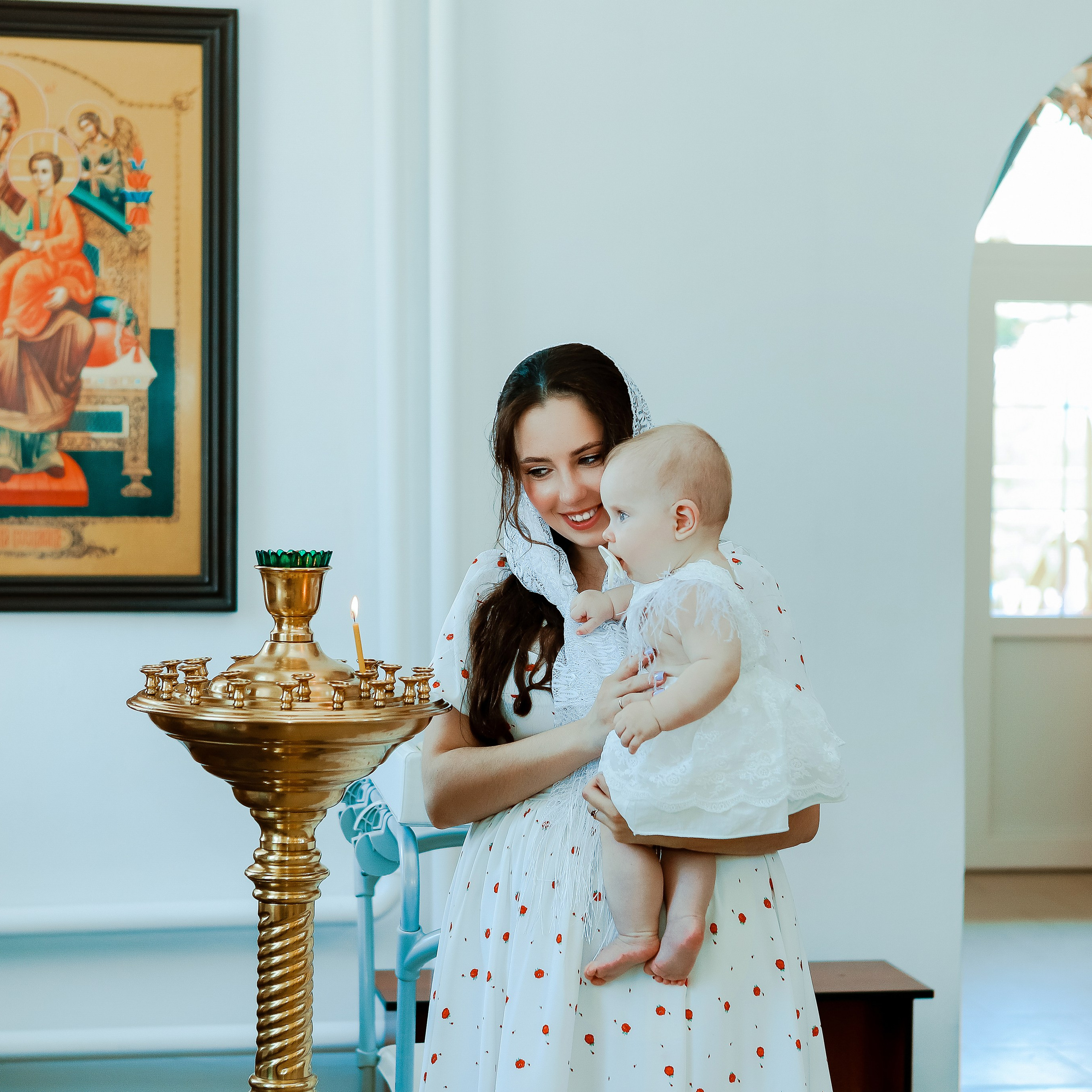 Таинство Крещения Отца и Дочери