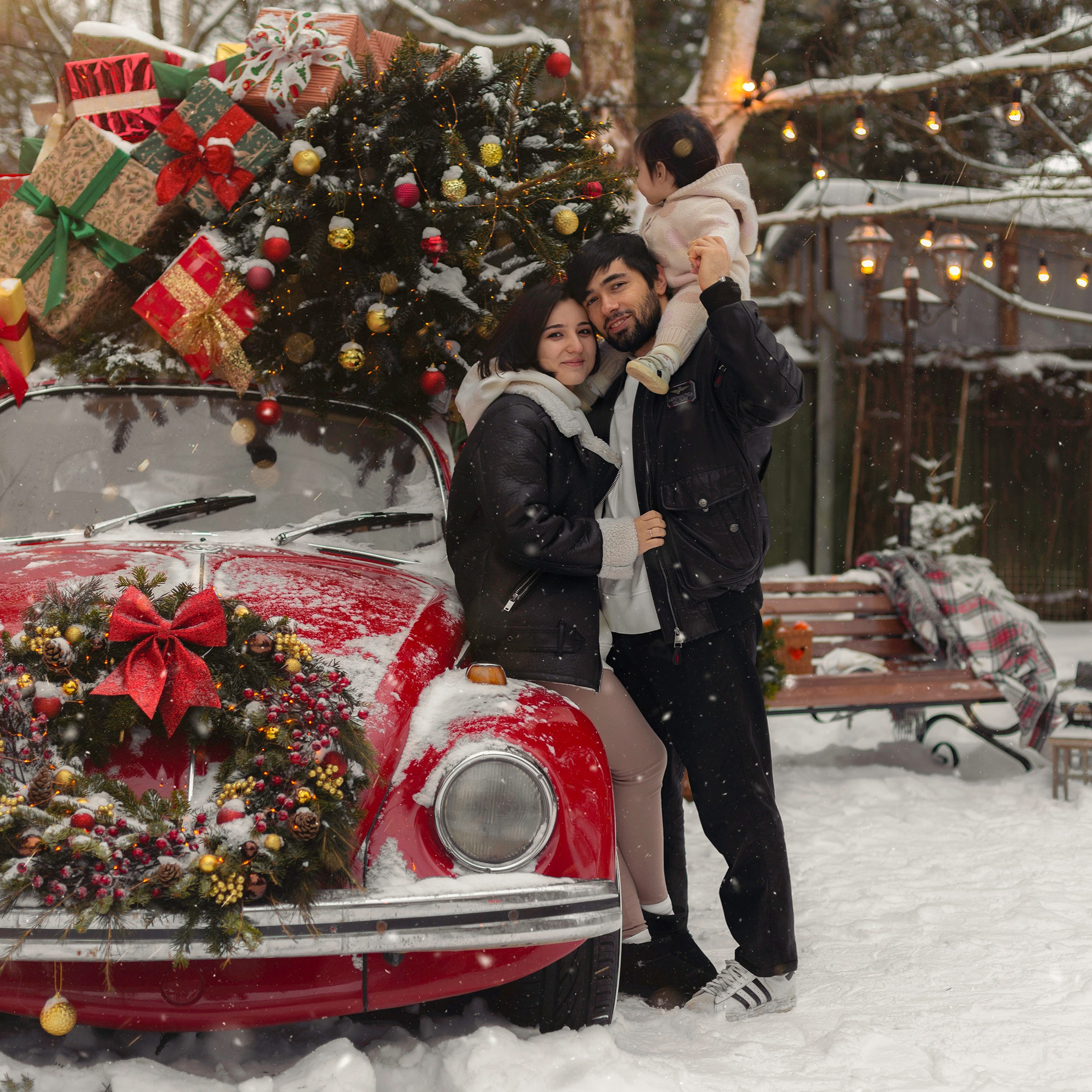 Камиль и&nbsp;Оля с&nbsp;доченькой