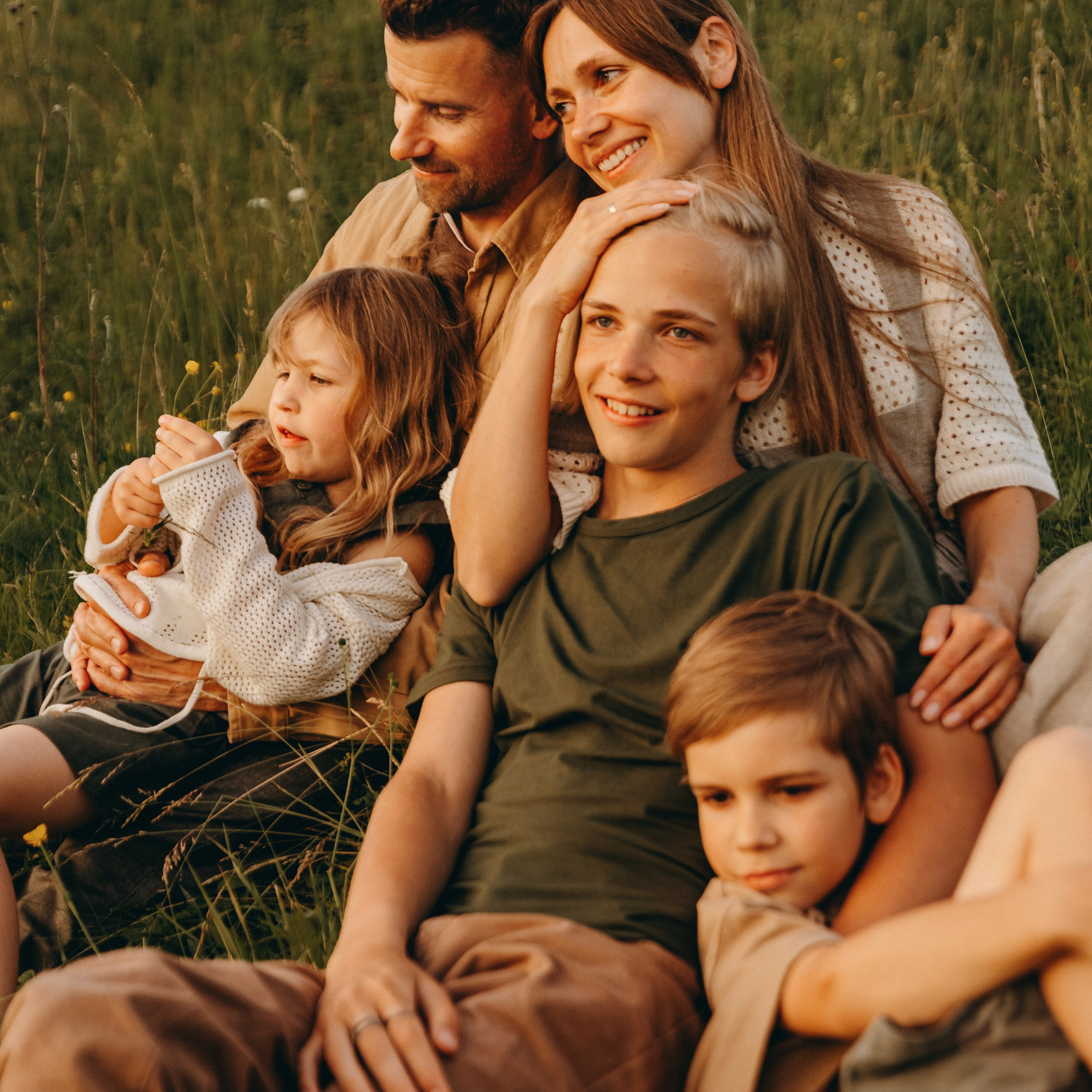 Наталья, Дмитрий, Артем, Леша и Аглая