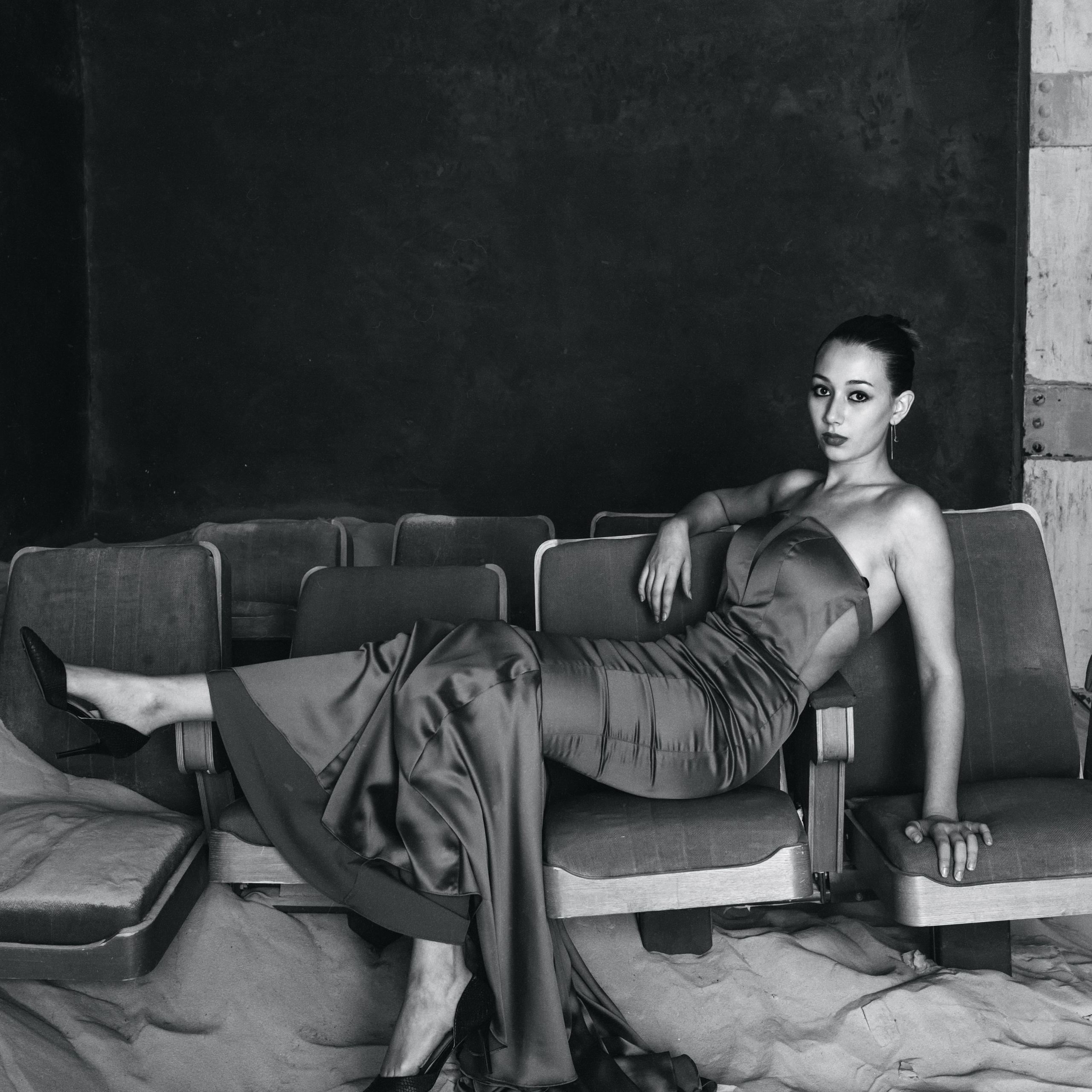 Черно-белая фотография, портретная фотосессия