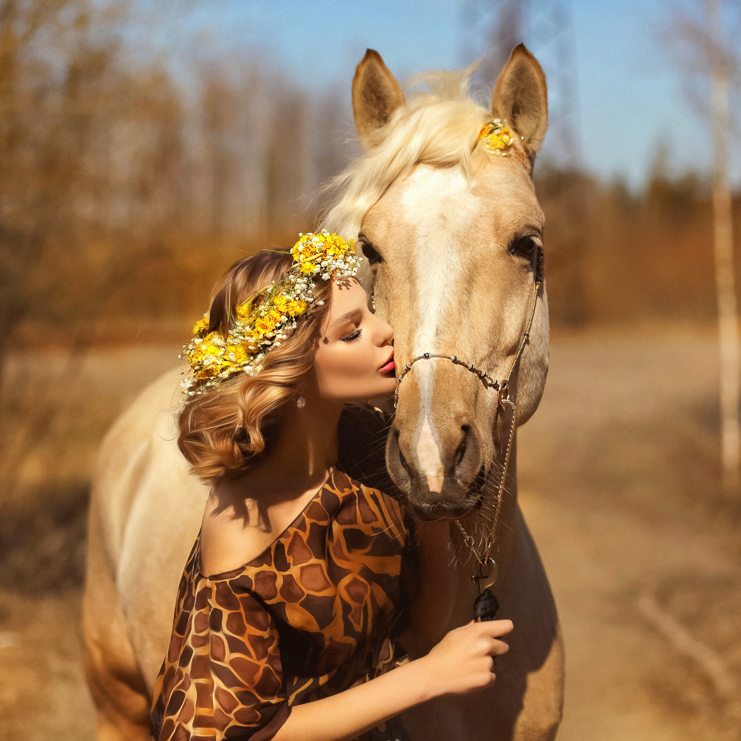 Весеннее настроение_Кристина и ее конь Кузя