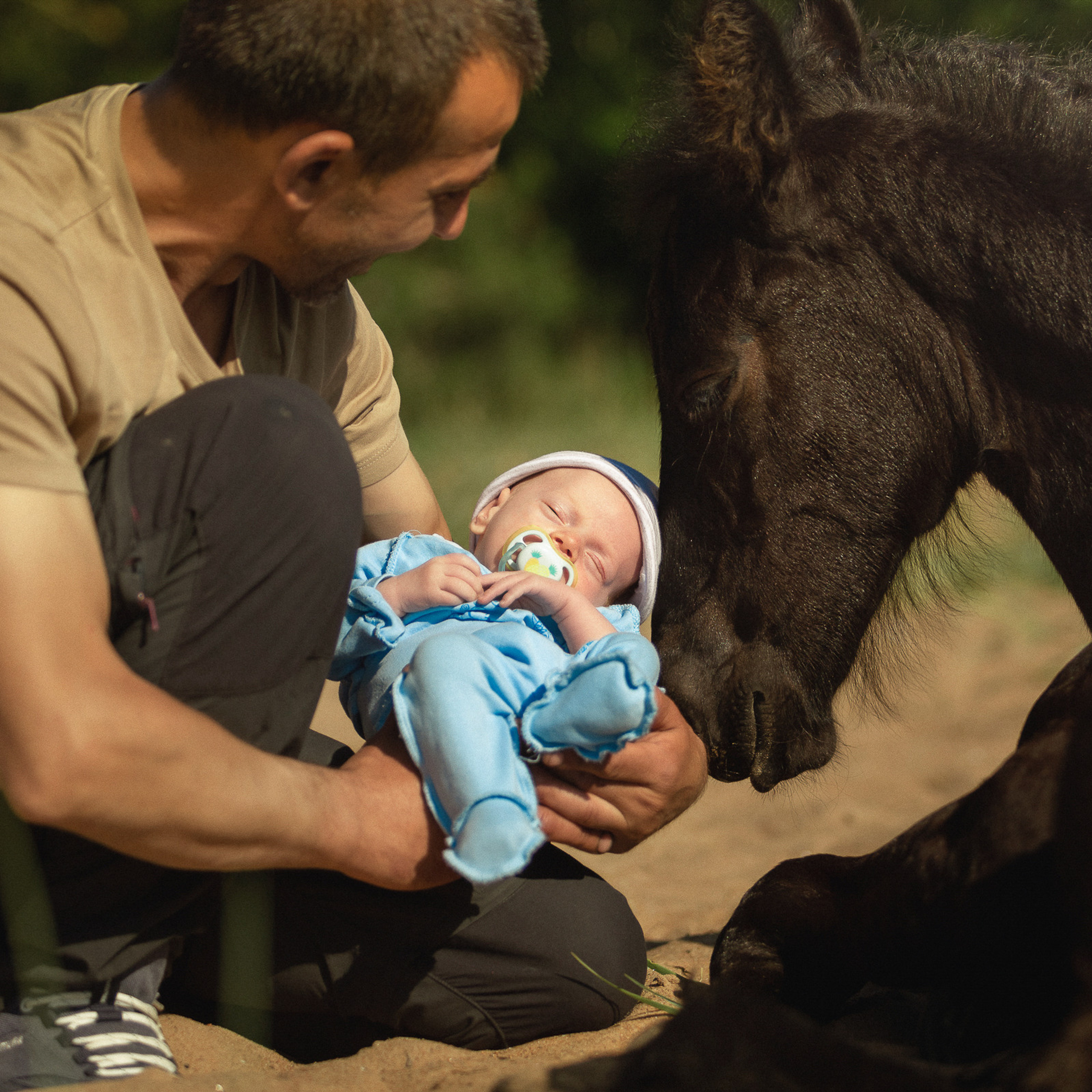 Первая фотосессия с лошадьми :)