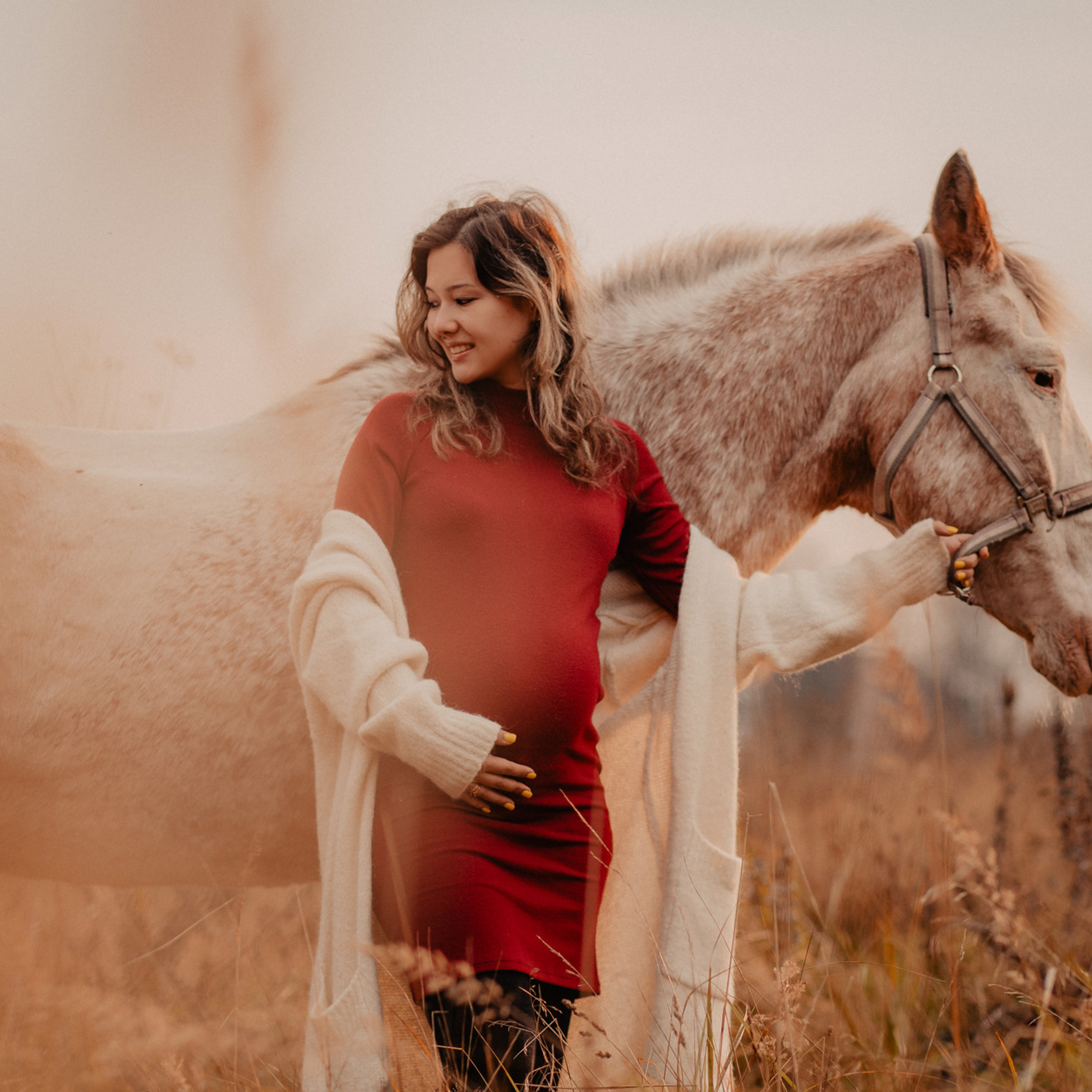 Даша Дима. Осенняя прогулка с конем