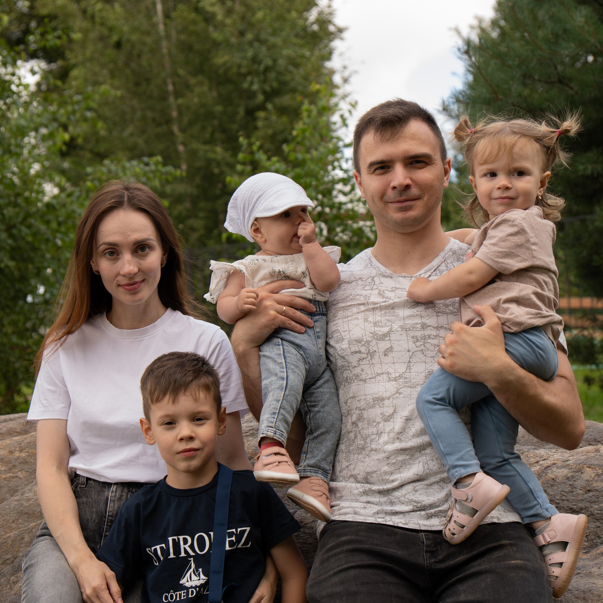 Семейная фотосессия на пляже