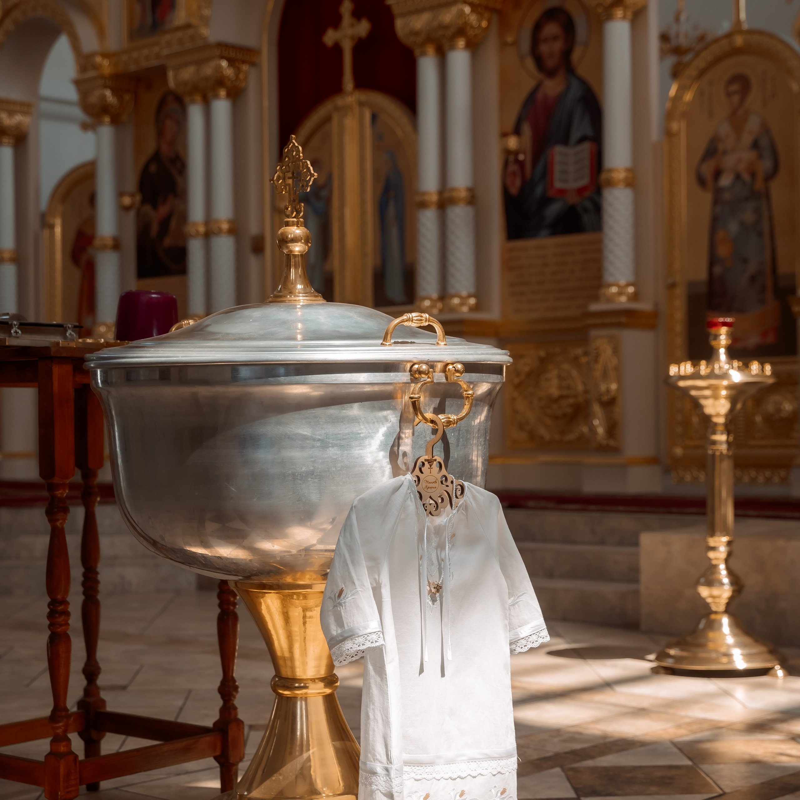 Крещение Варвары, храм Тихвинской иконы Божией Матери