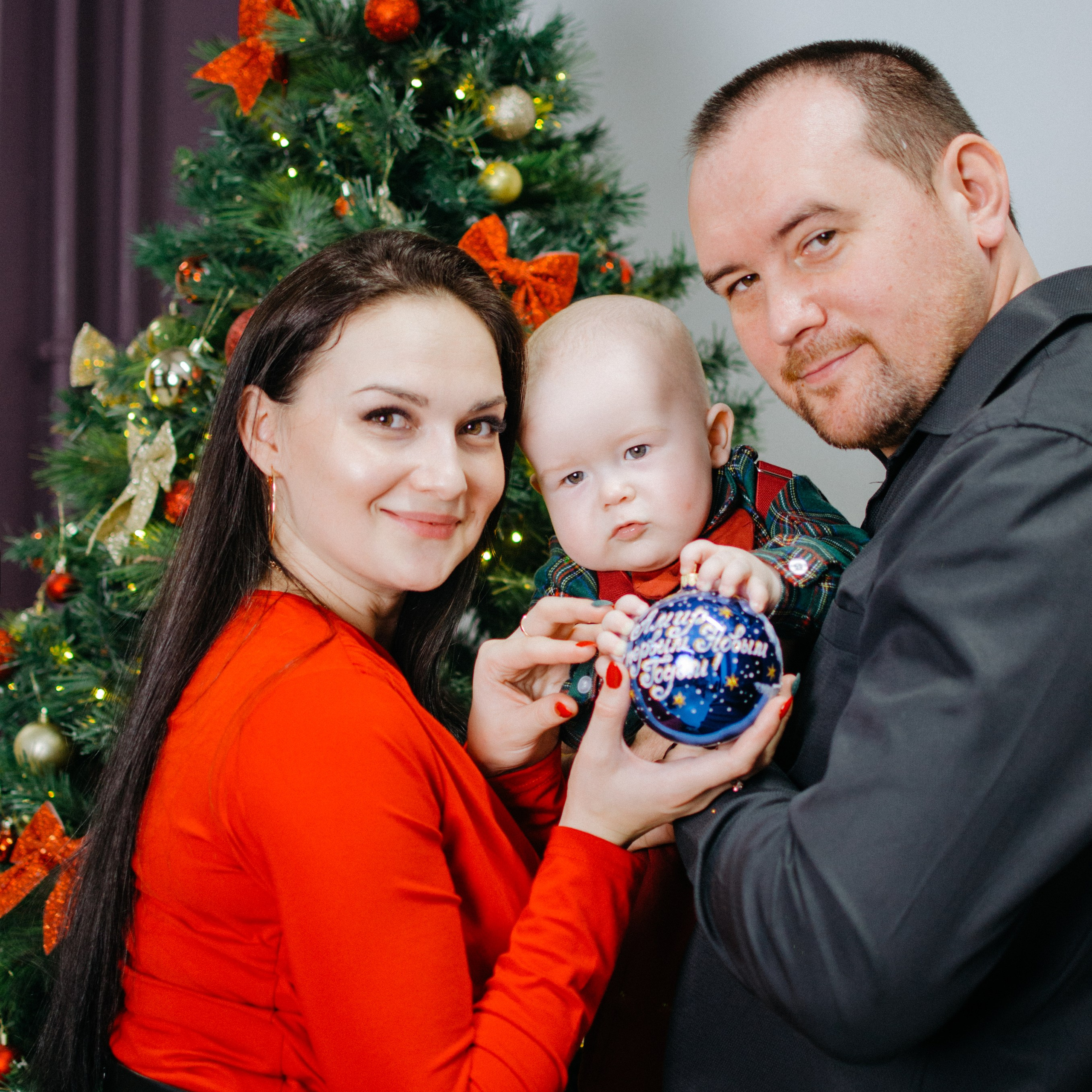 Семейная новогодняя фотосессия