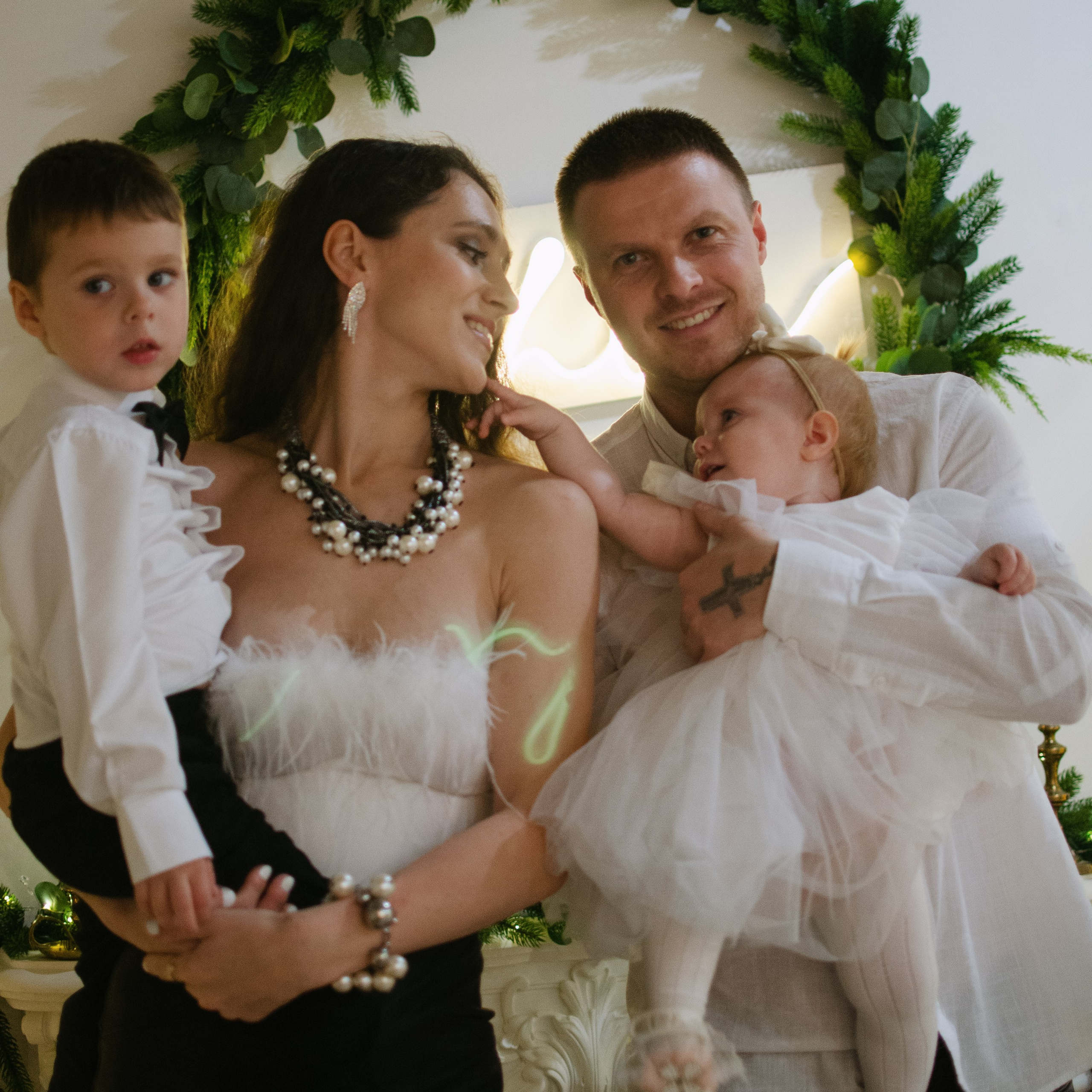 Семейная новогодняя фотосессия