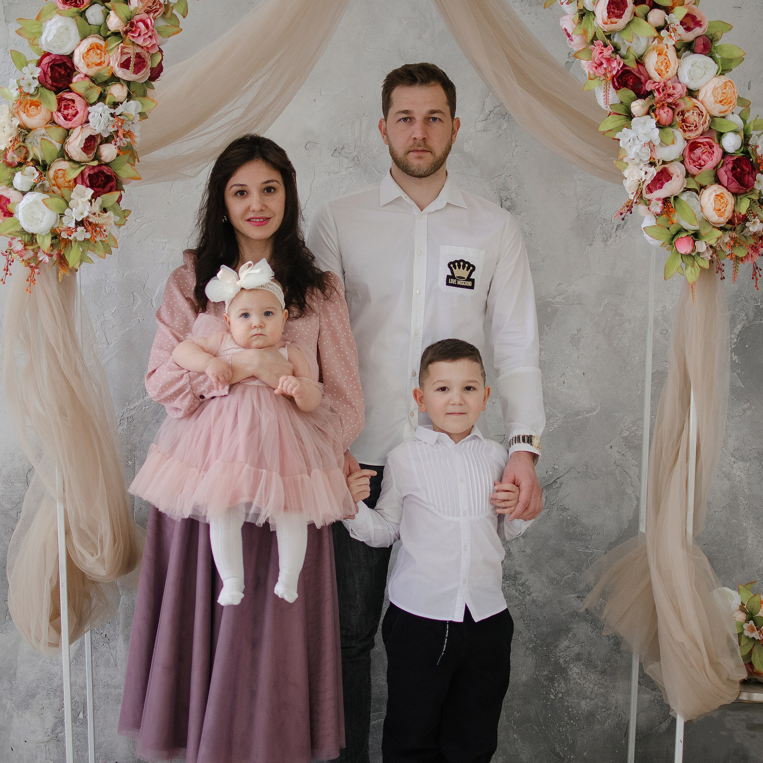 Семейная новогодняя фотосессия