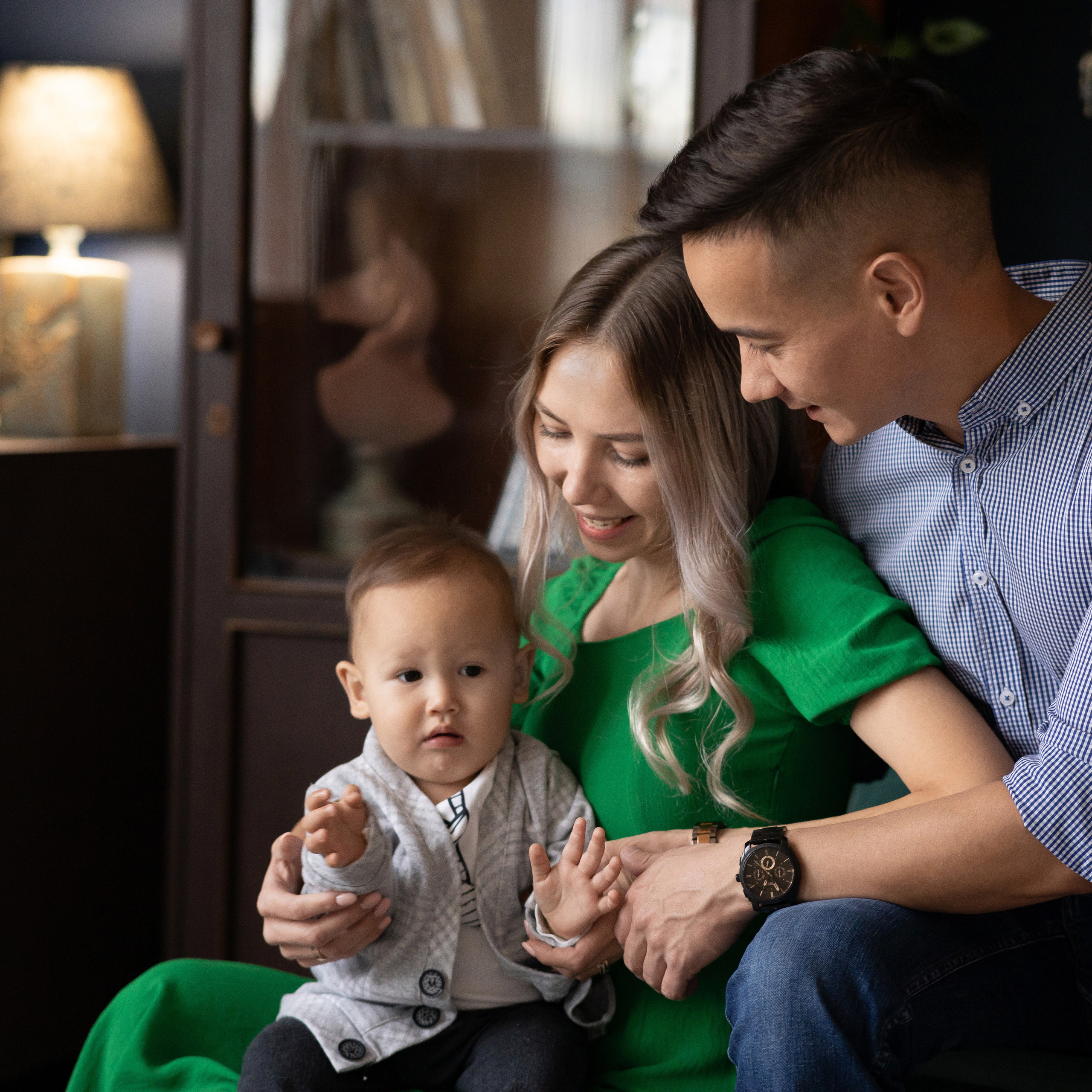 Семейная фотосессия в студии