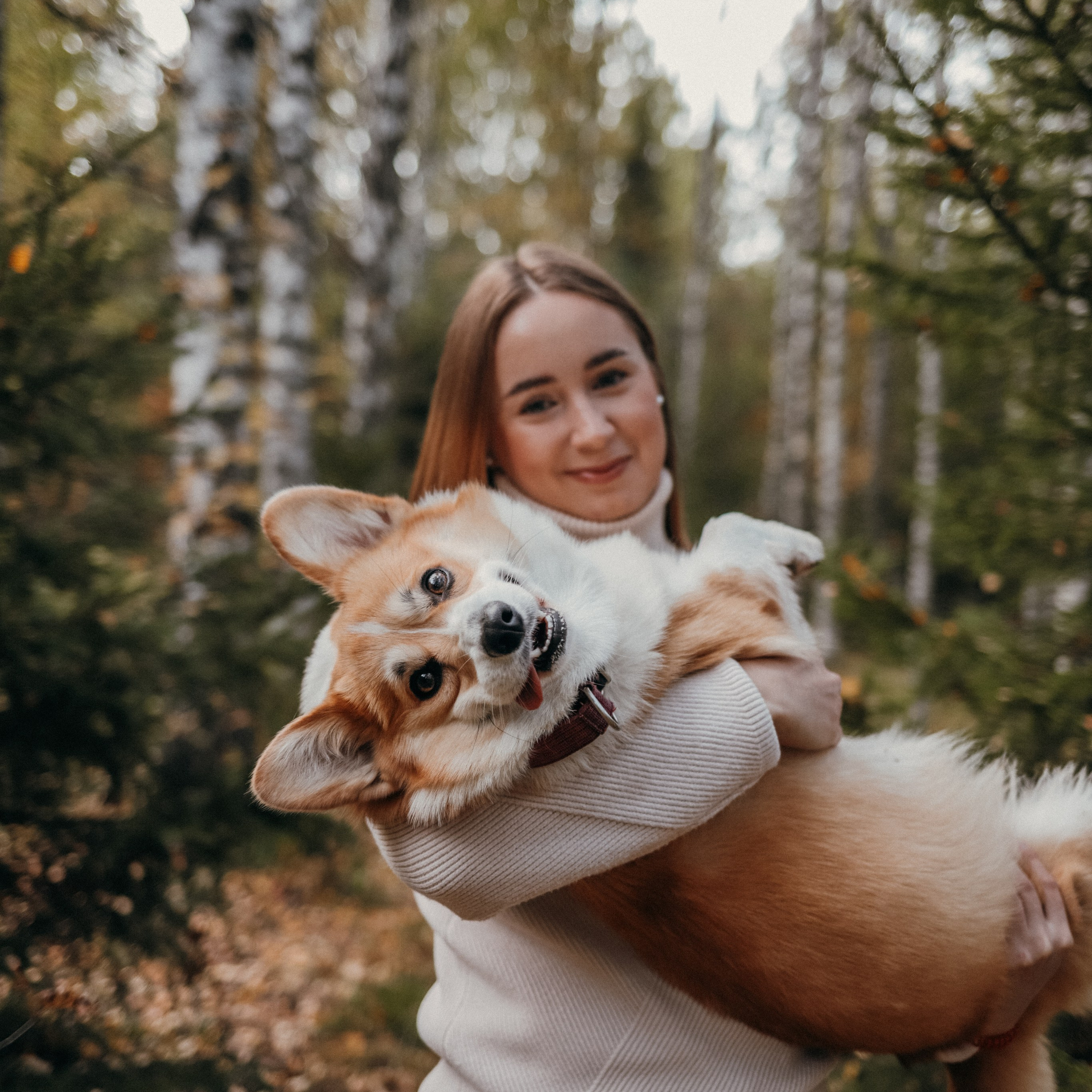 Мария & корги Мия