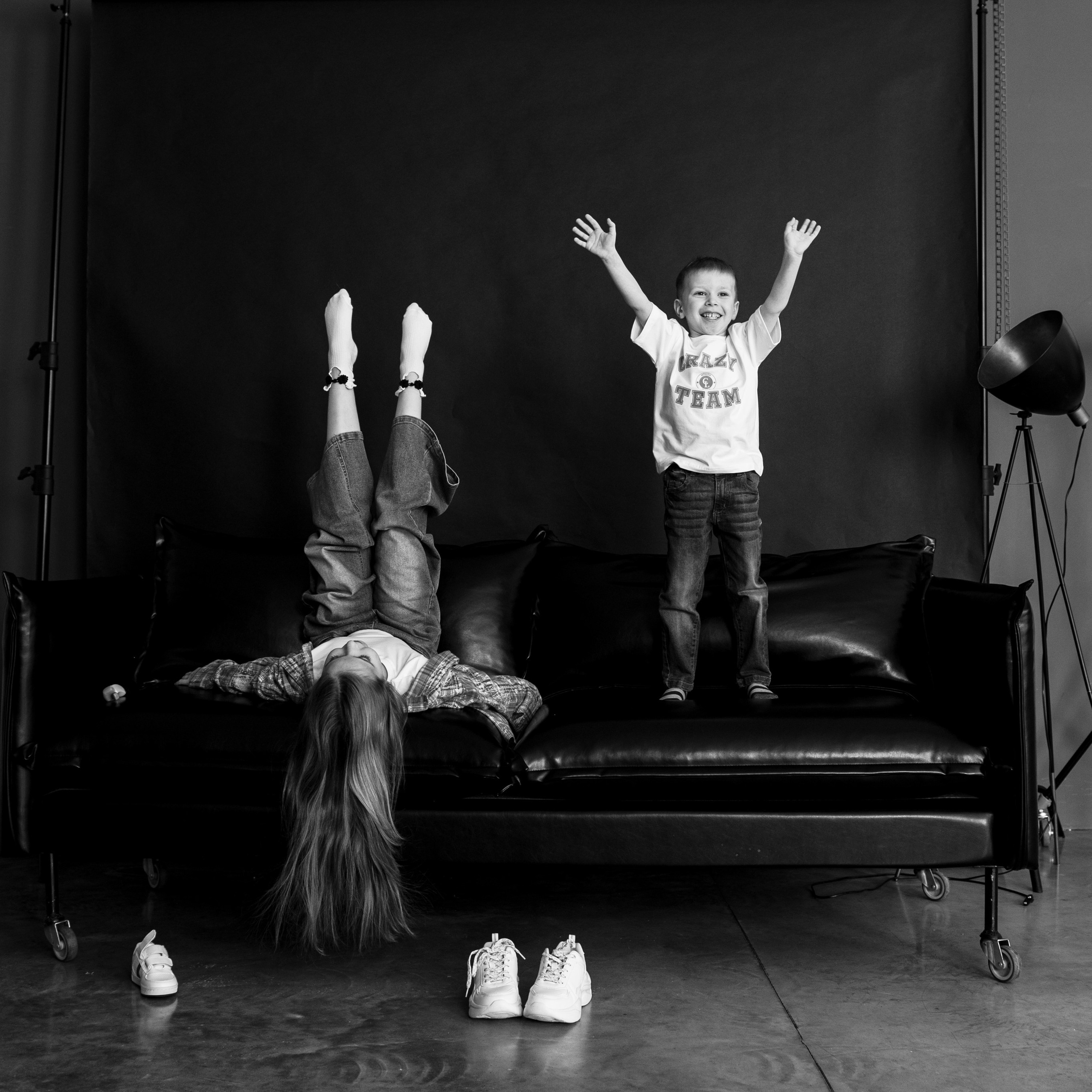 | мама, папа, дочка и сын |