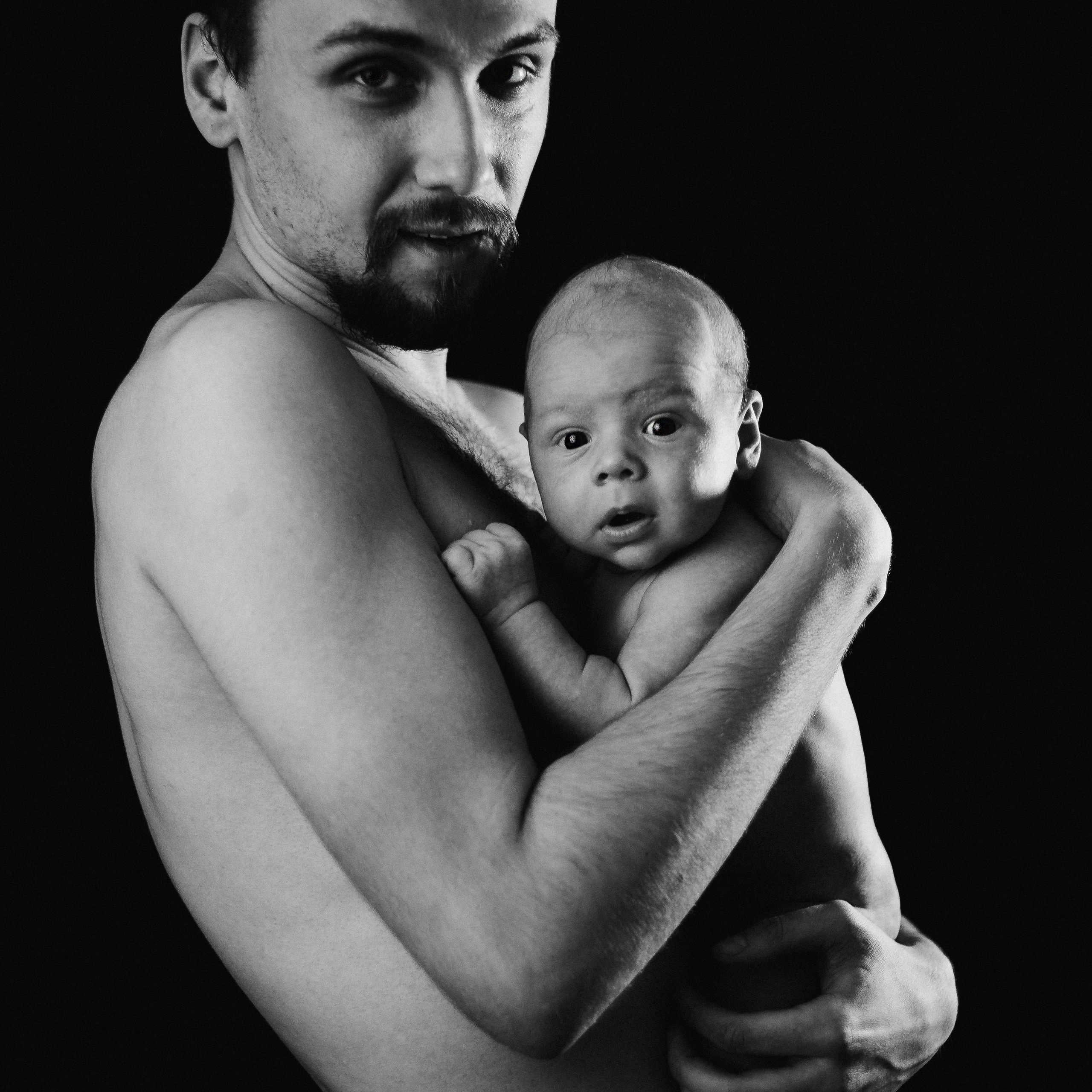 Фотосессия отца с сыном