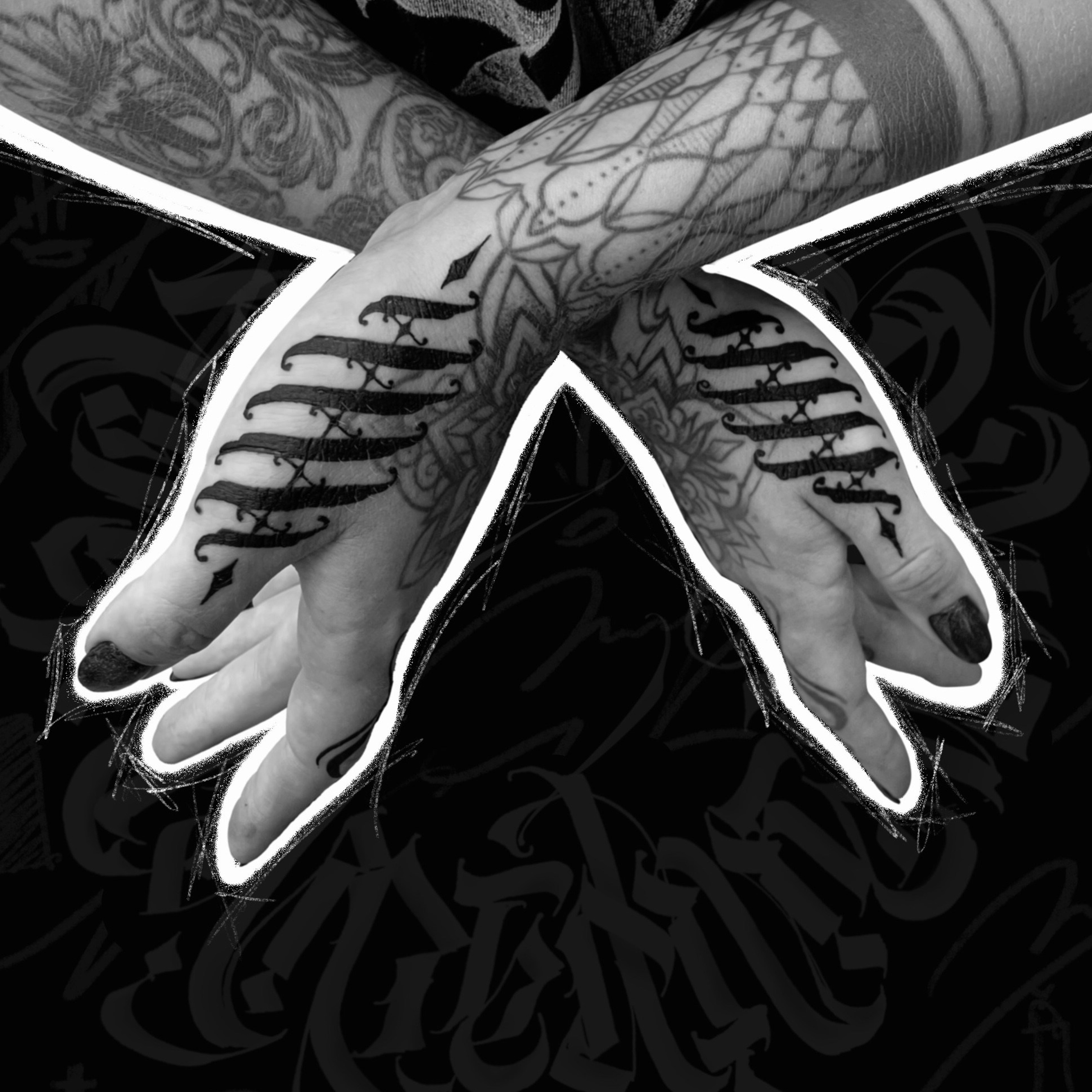 Орнамент с каллиграфическими элементами. 1 сеанс. 20.000₽