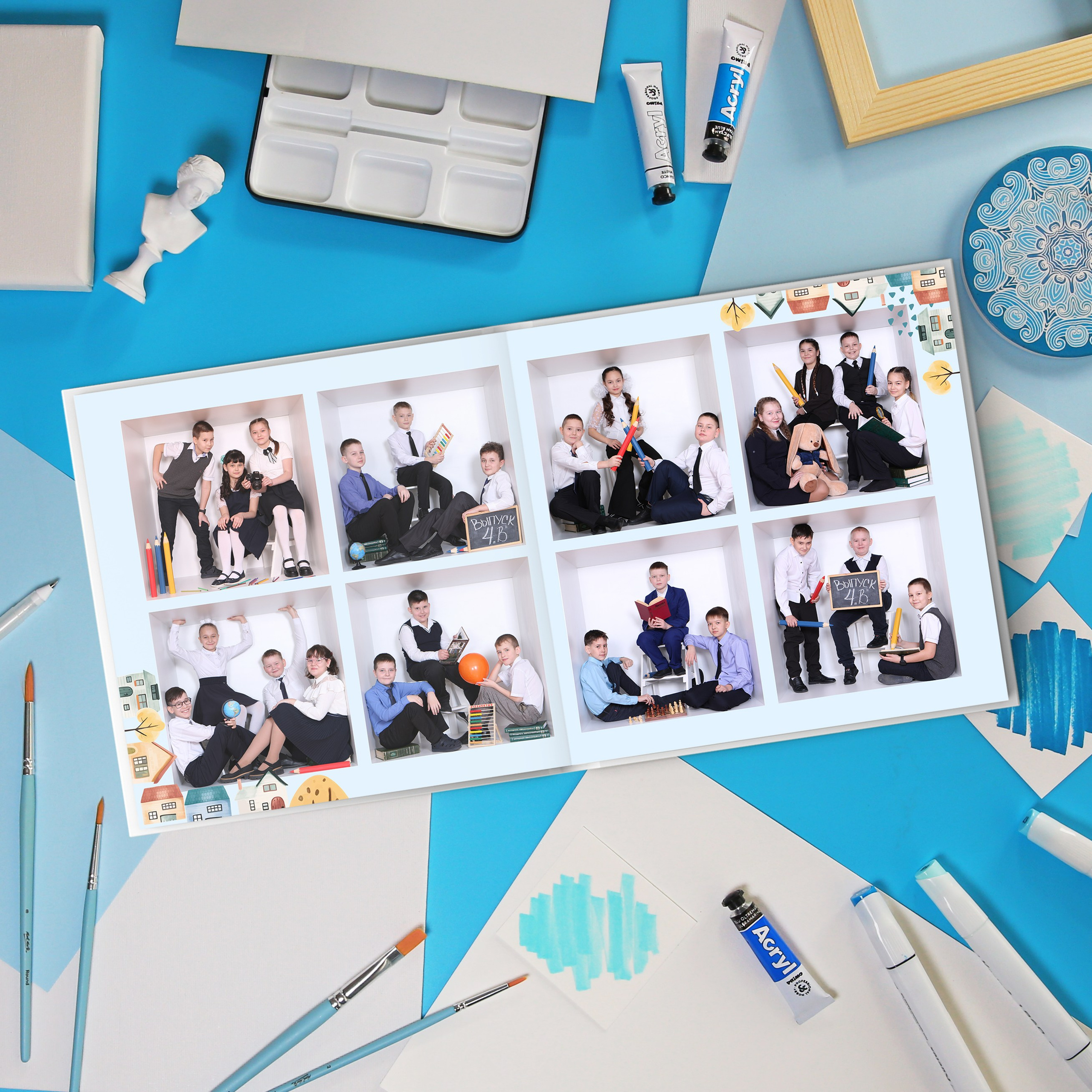 Фотокнига на 3 разворота. Выпускные фотокниги г. Краснокаменск