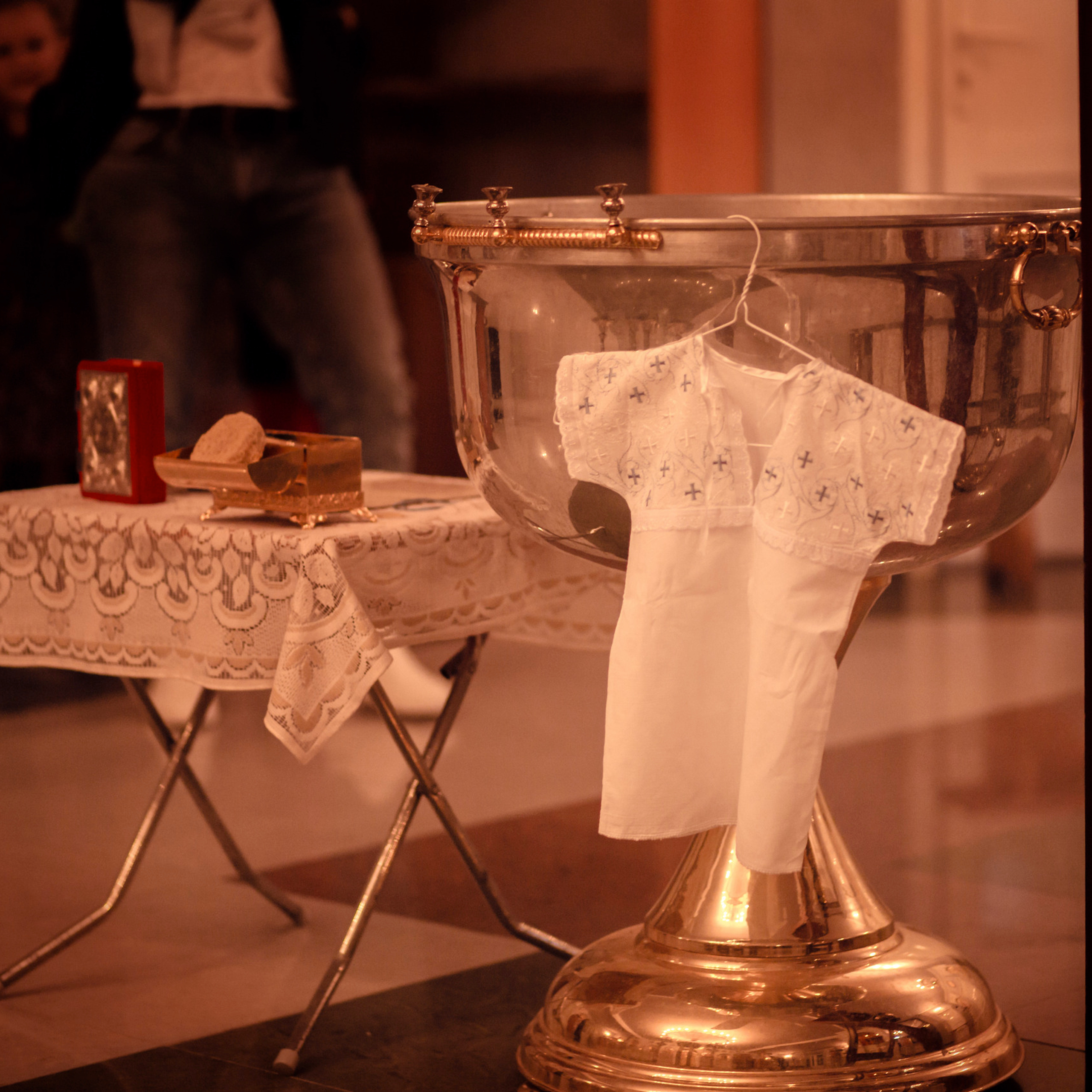 Съемка крещения