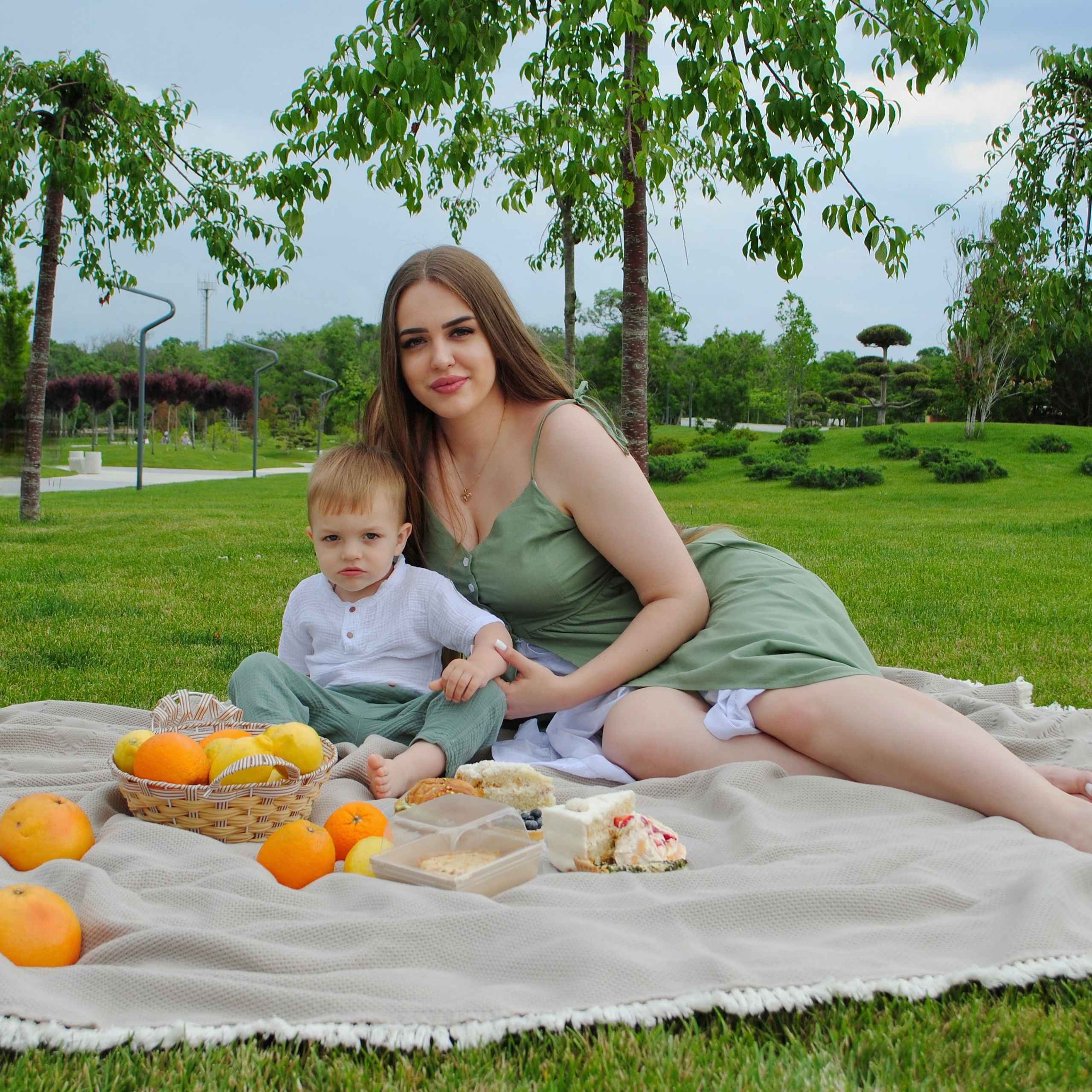 Настя и семья