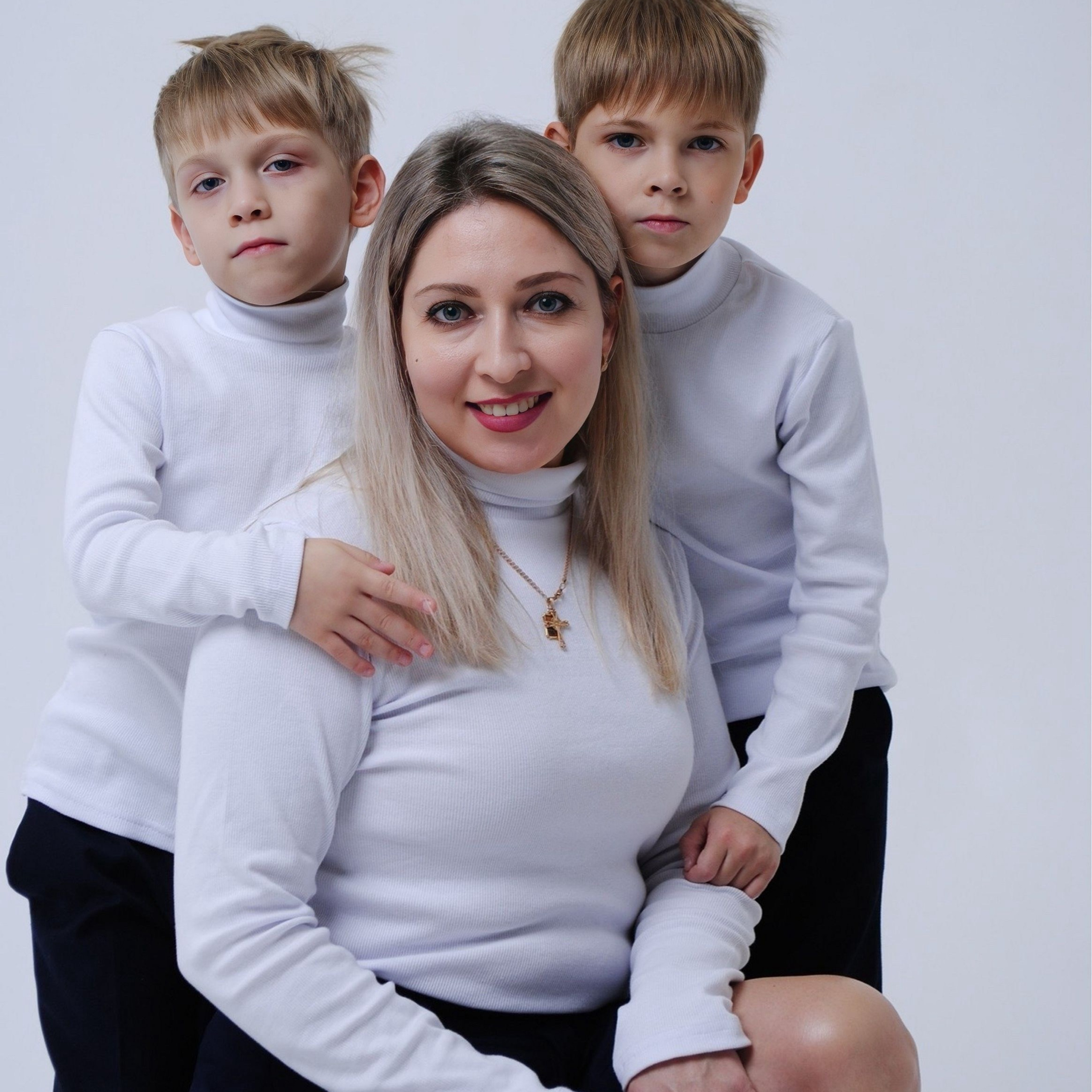 Оксана и сыновья