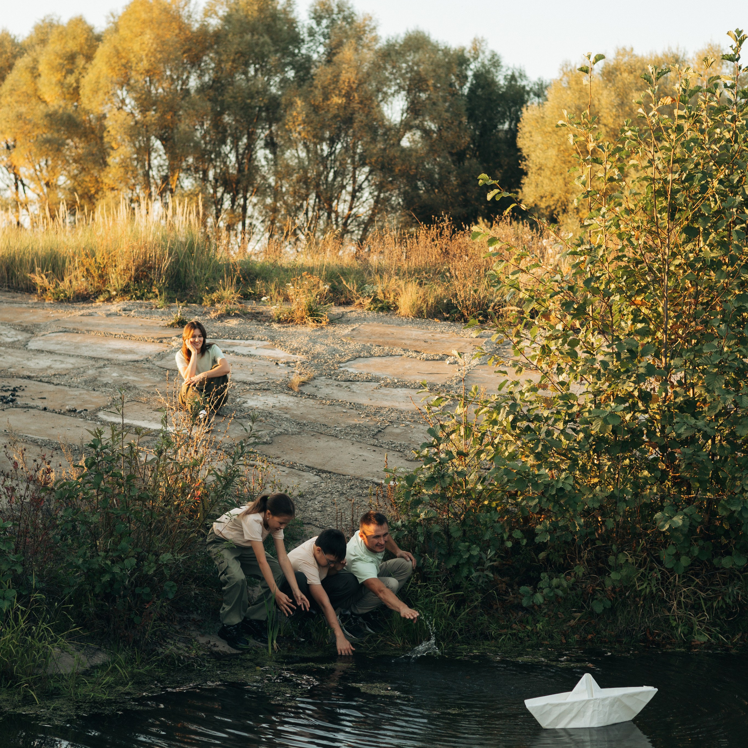 Юля, Илья, Полина, Сергей