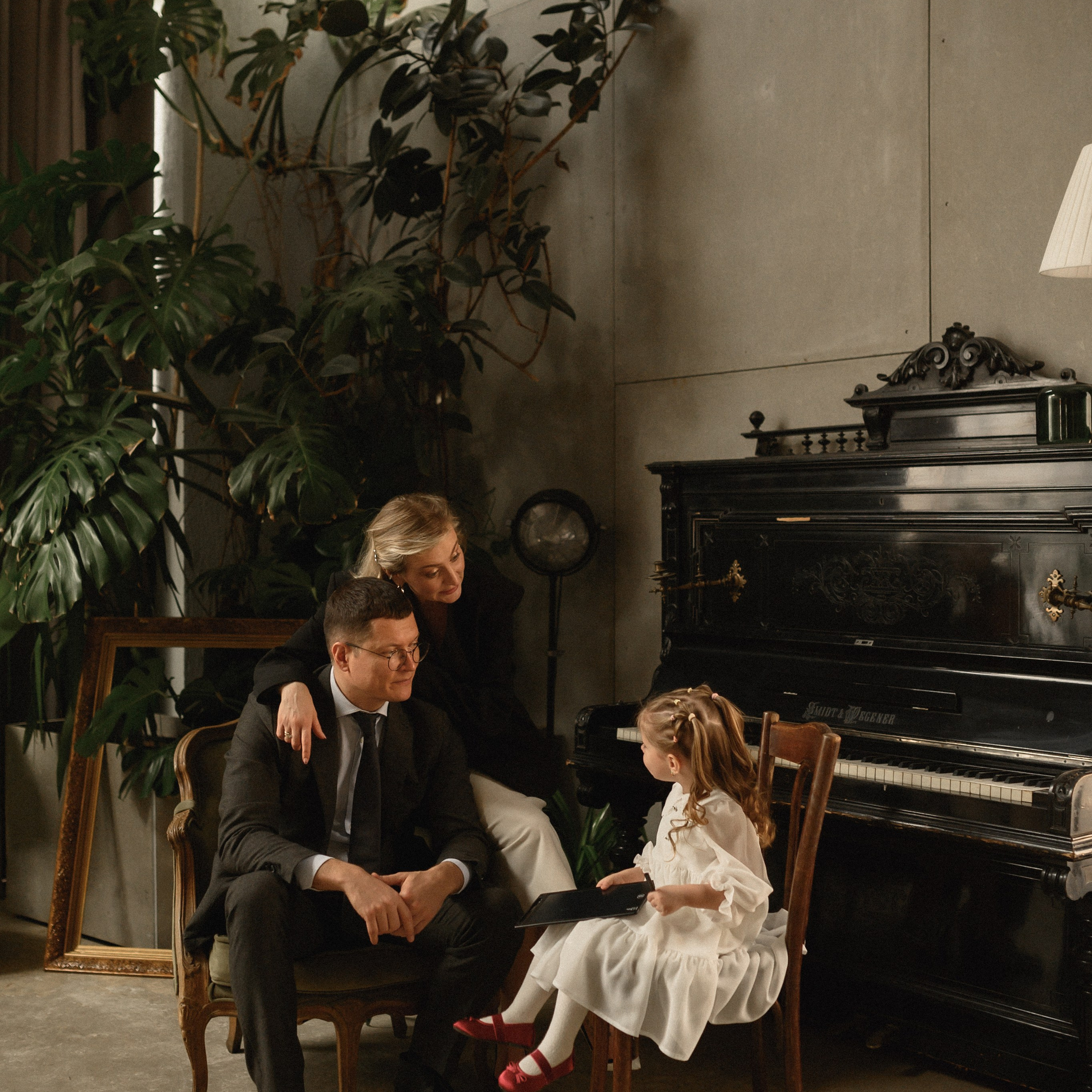 Андрей, Оля и Таисия в студии Пространство