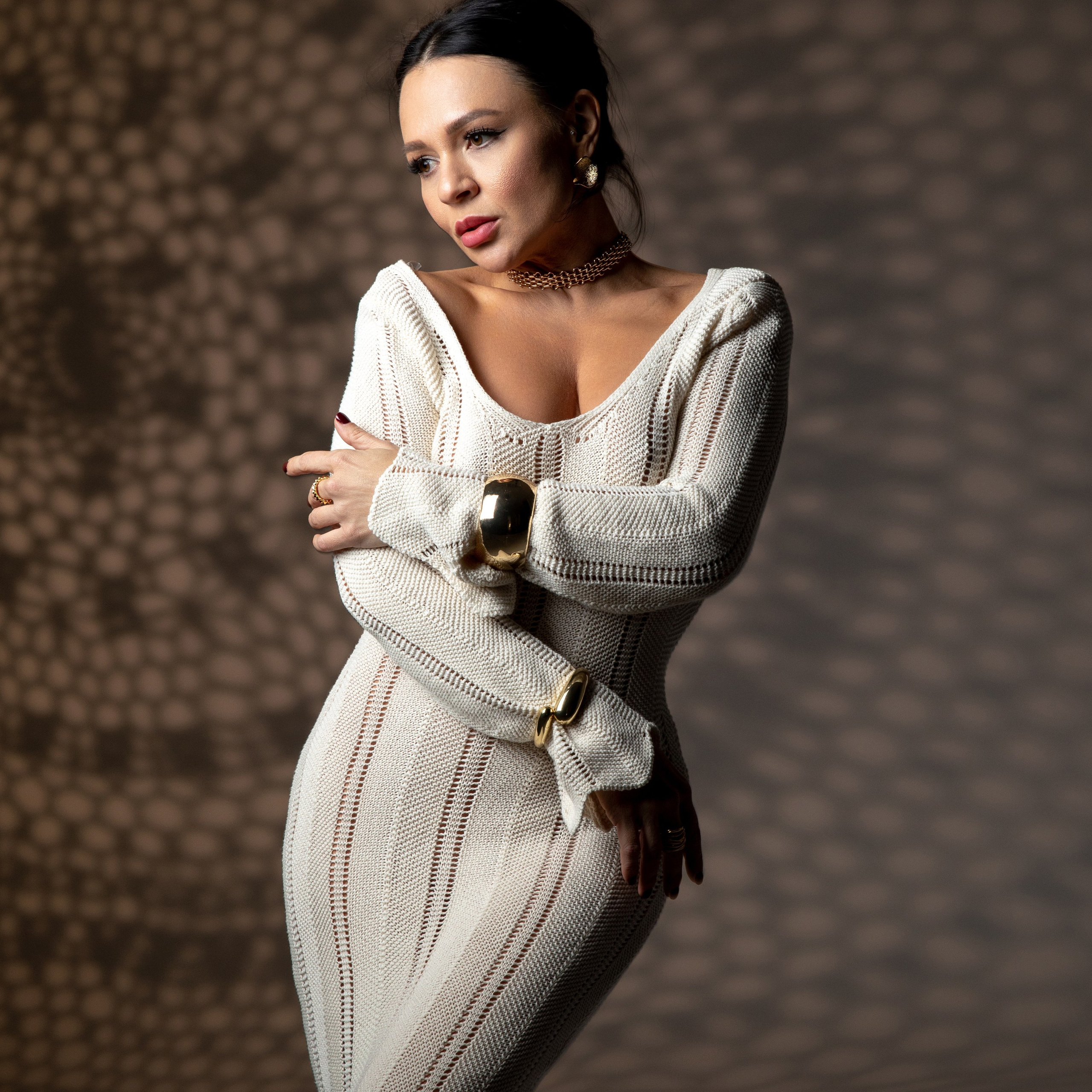 Лейсан. Сьёмка с проектором в студии