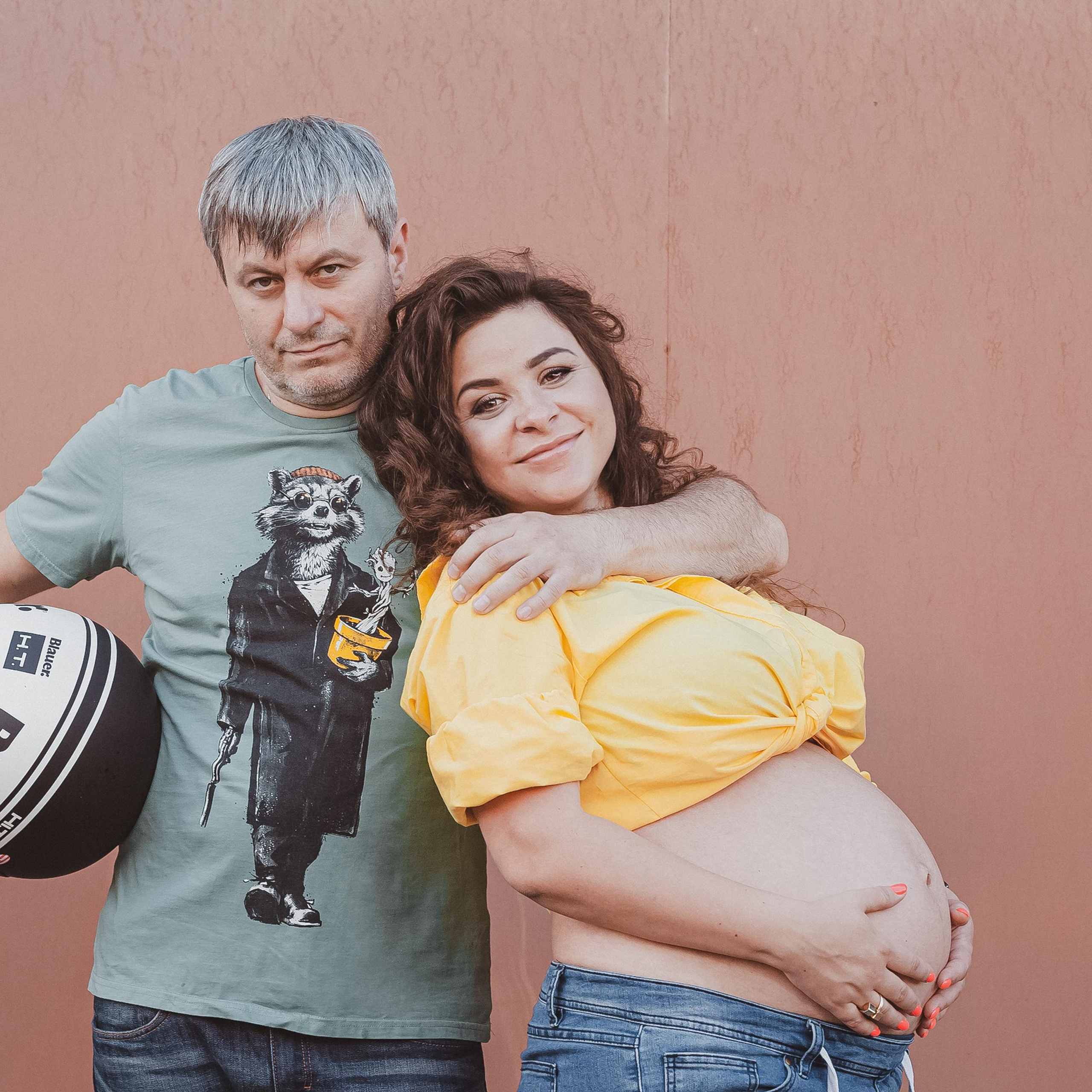 Лена Саша, беременность (прогулка)