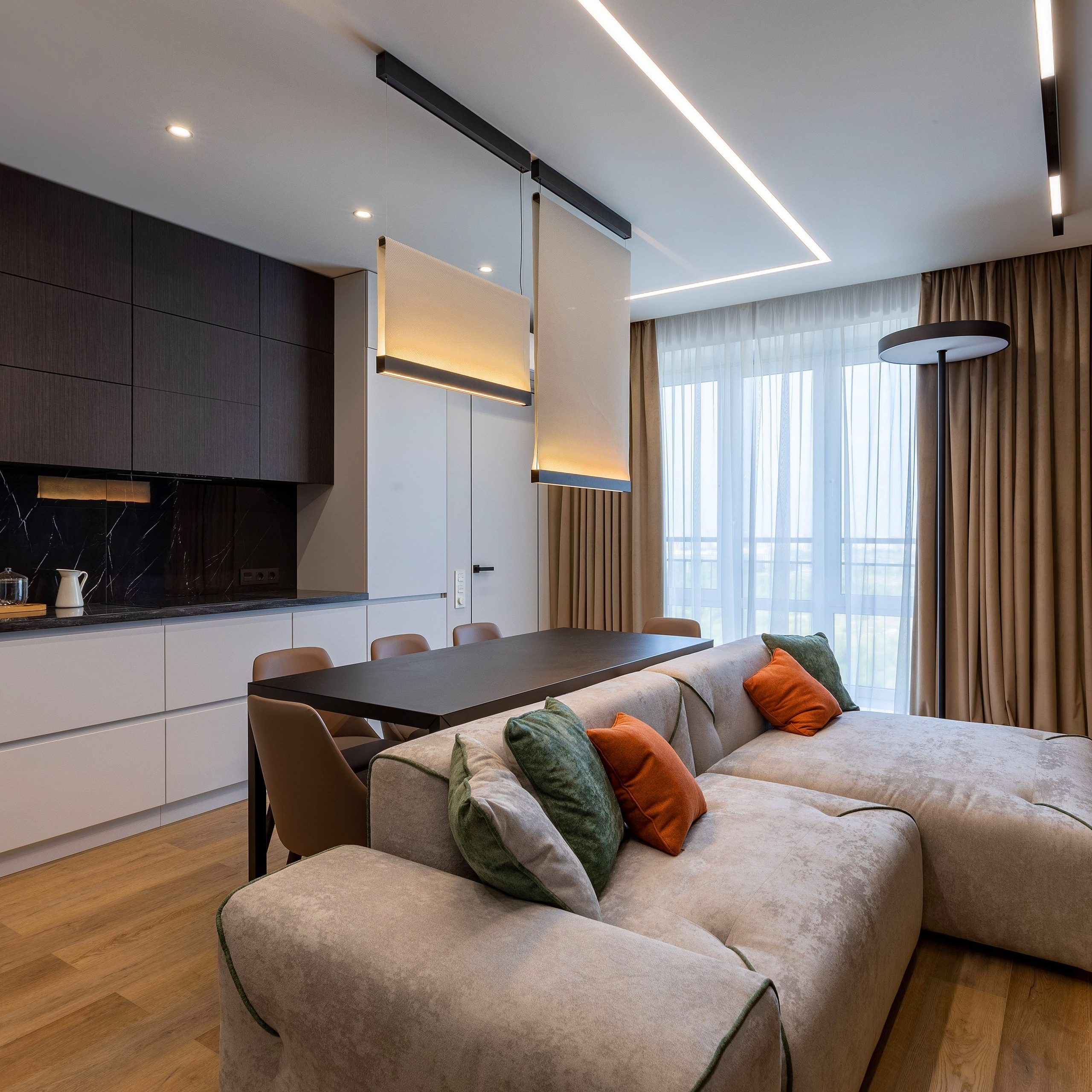 Съёмка реализованного дизайн-проекта в Кудрово. Интерьерный фотограф в Санкт-Петербурге, Ленинградской области и в Москве Николай Щербаков