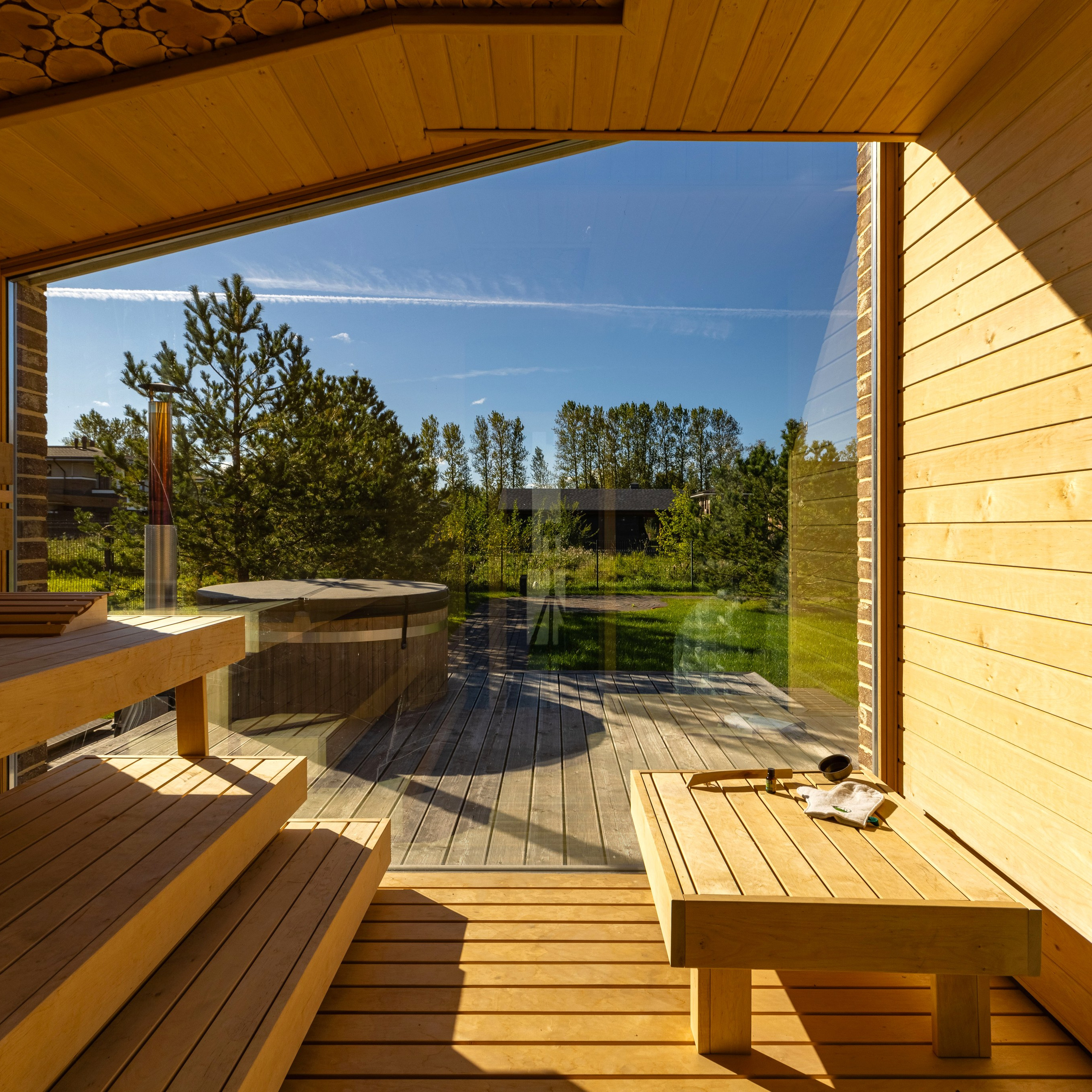 Фотосъёмка бани для строительной фирмы. Интерьерный фотограф в Санкт-Петербурге, Ленинградской области и в Москве Николай Щербаков