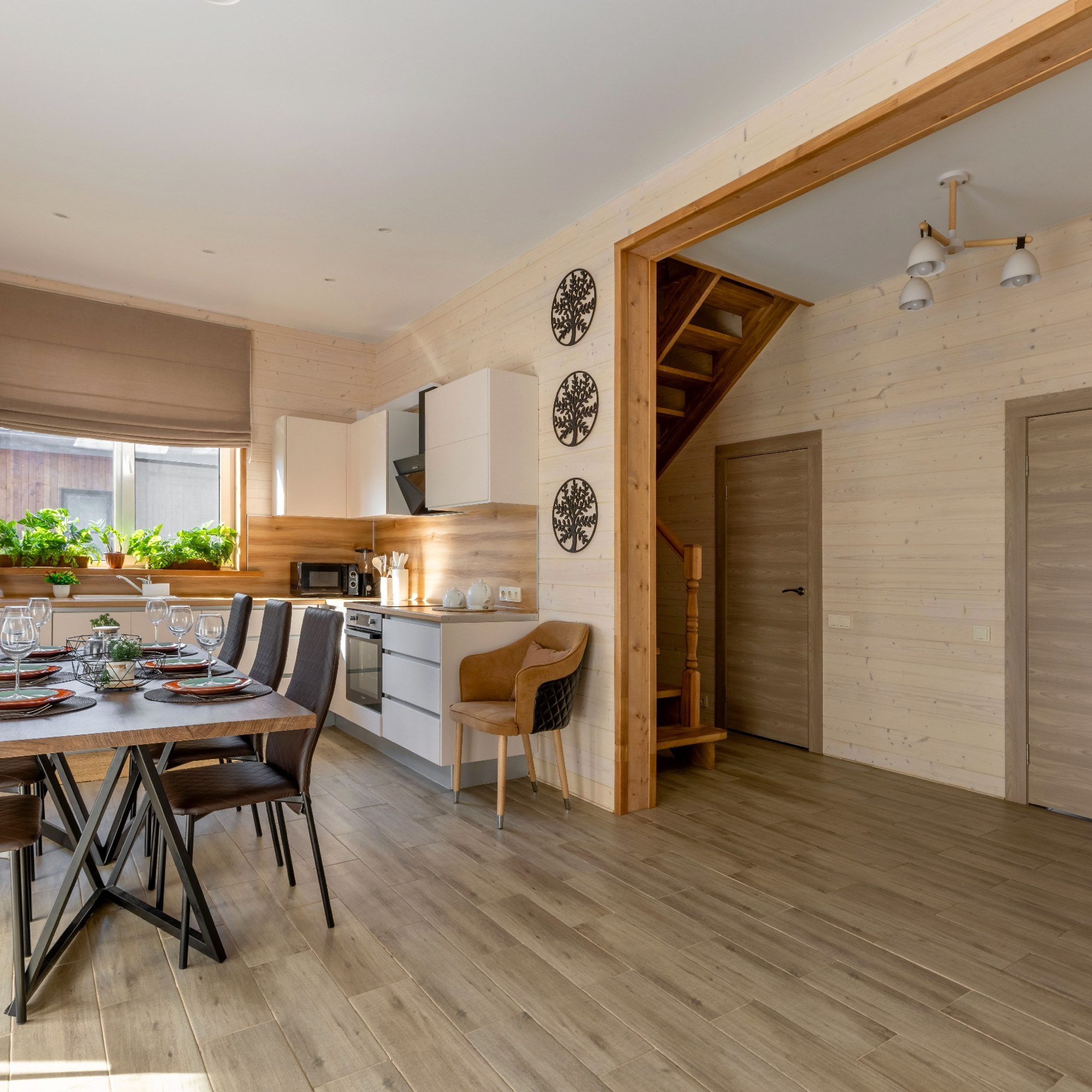 Фотосъёмка дома в Днп Берёзовка для строительной компании. Интерьерный фотограф в Санкт-Петербурге, Ленинградской области и в Москве Николай Щербаков