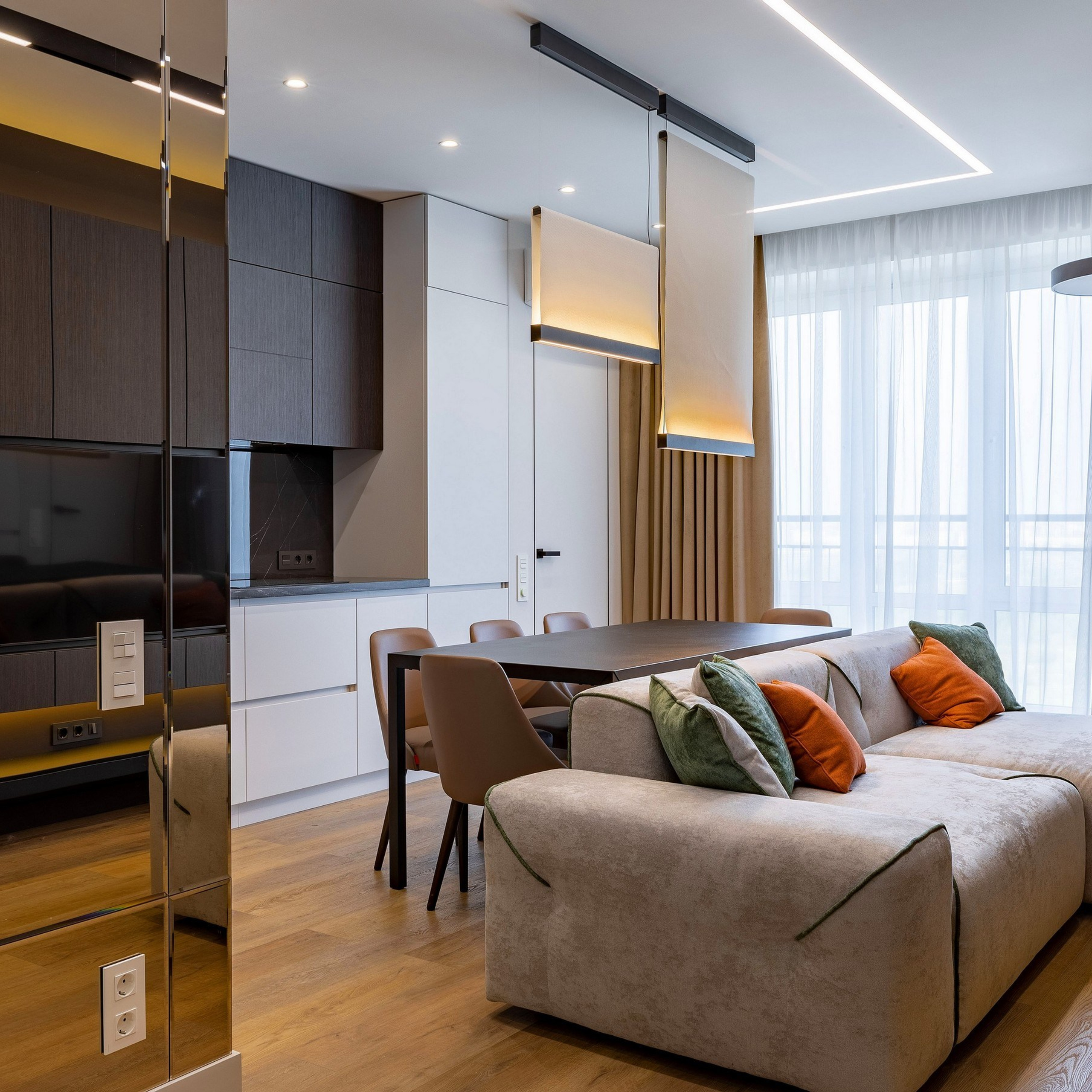 Съёмка реализованного дизайн-проекта в Кудрово. Интерьерный фотограф в Санкт-Петербурге, Ленинградской области и в Москве Николай Щербаков