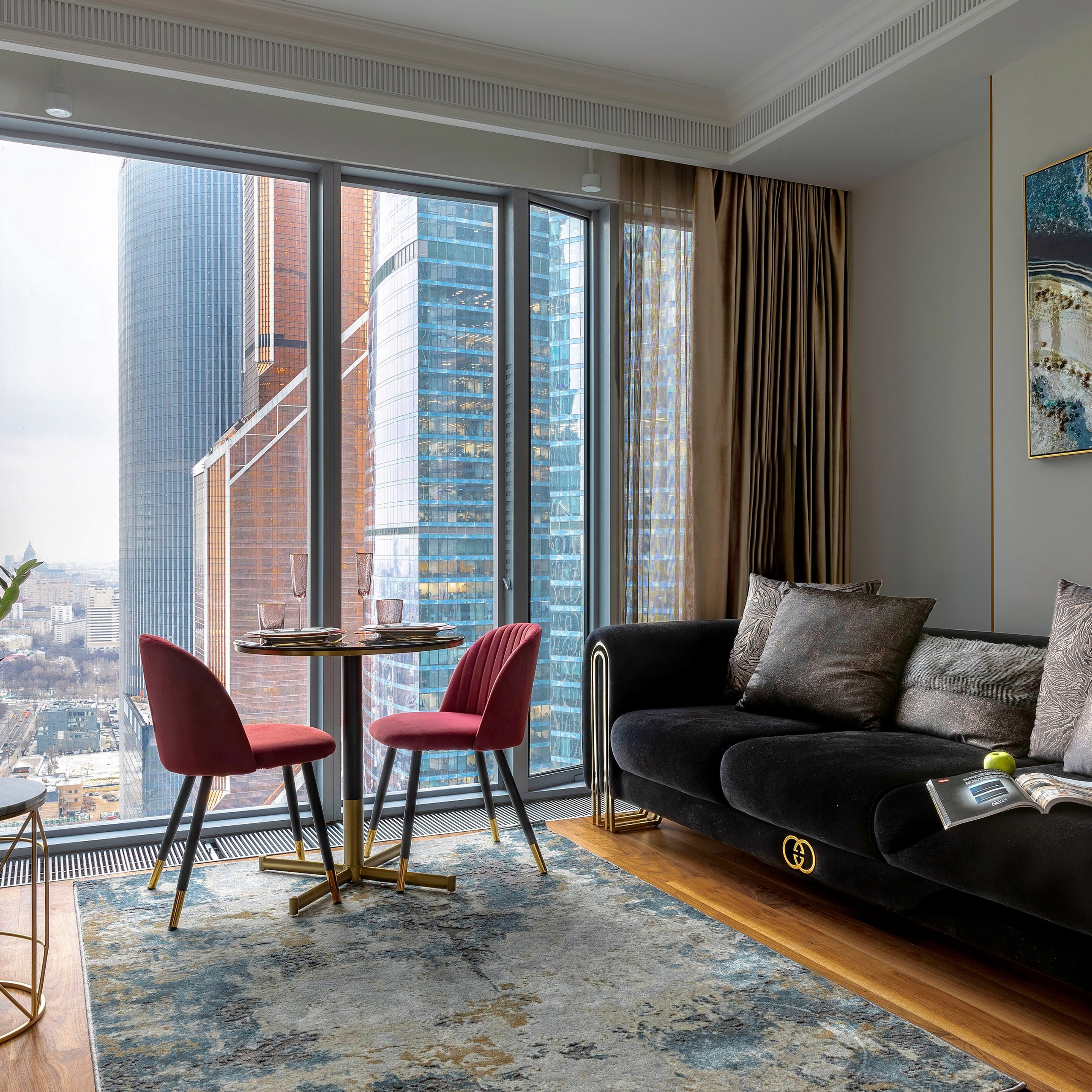 Апартаменты в Москва-Сити № 2. Интерьерный фотограф в Санкт-Петербурге, Ленинградской области и в Москве Николай Щербаков