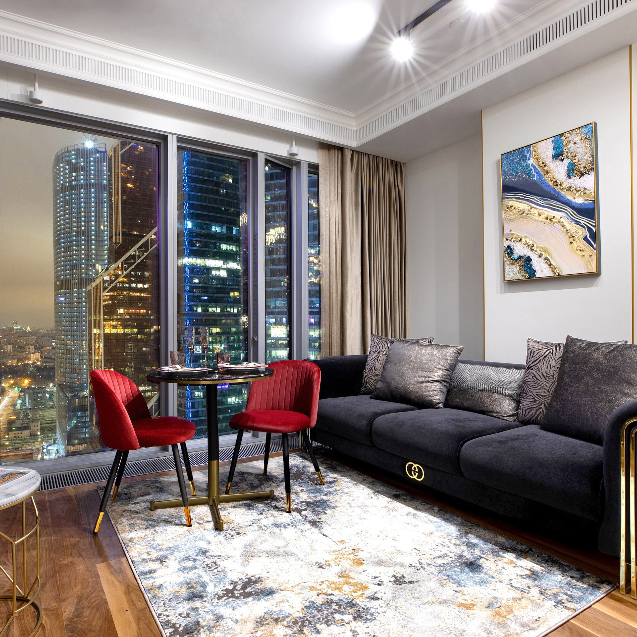 Апартаменты в Москва-Сити № 2. Интерьерный фотограф в Санкт-Петербурге, Ленинградской области и в Москве Николай Щербаков