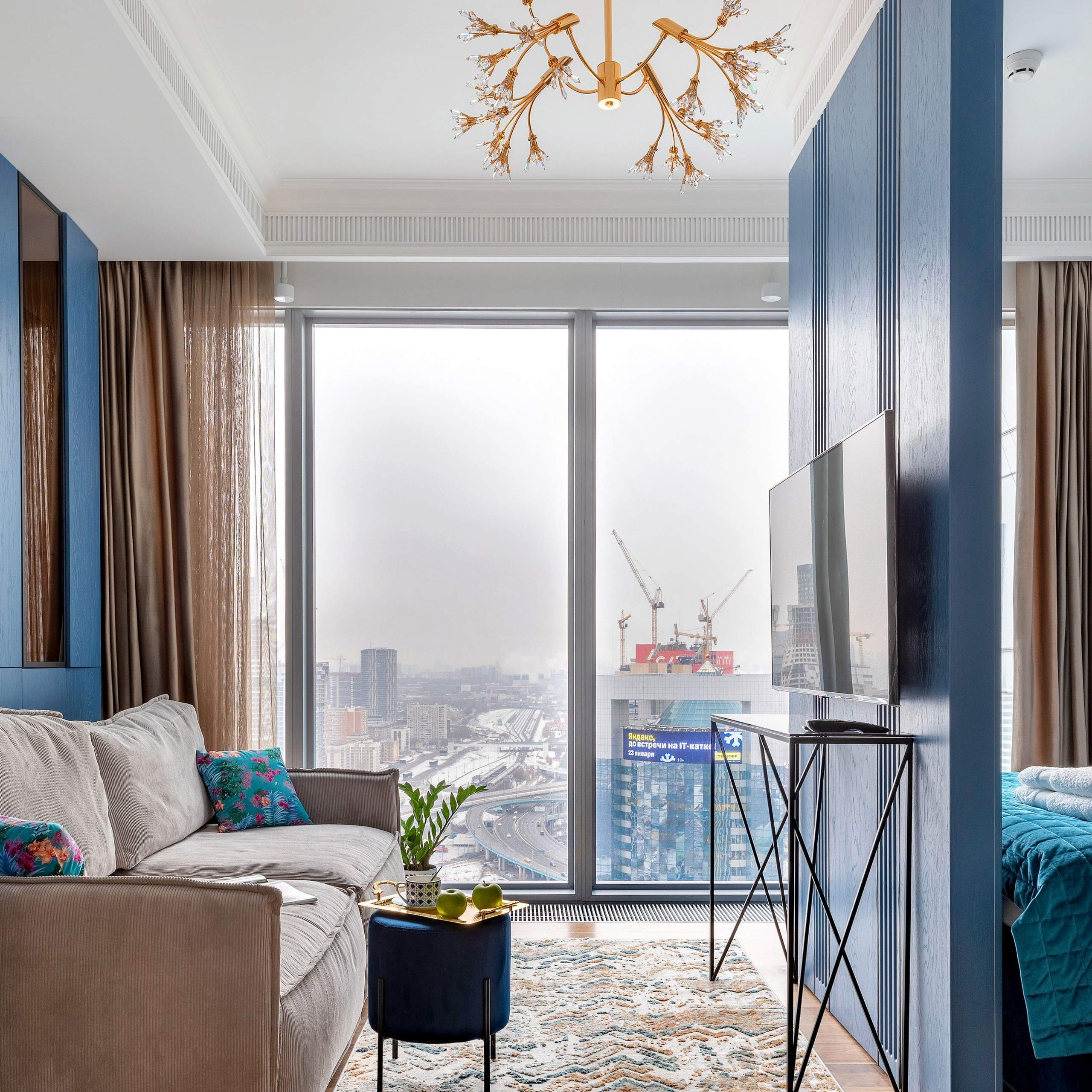 Апартаменты в Москва-Сити № 3. Интерьерный фотограф в Санкт-Петербурге, Ленинградской области и в Москве Николай Щербаков