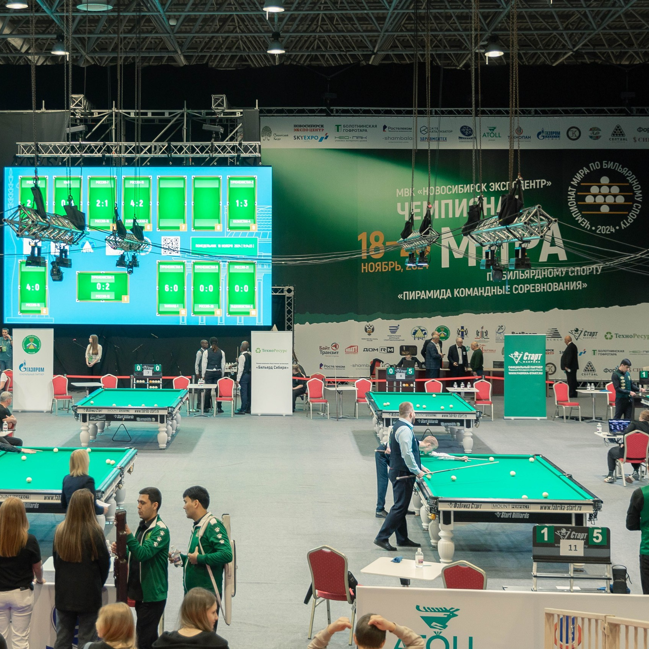 Чемпионат мира по бильярду 2024. Экспоцентр.