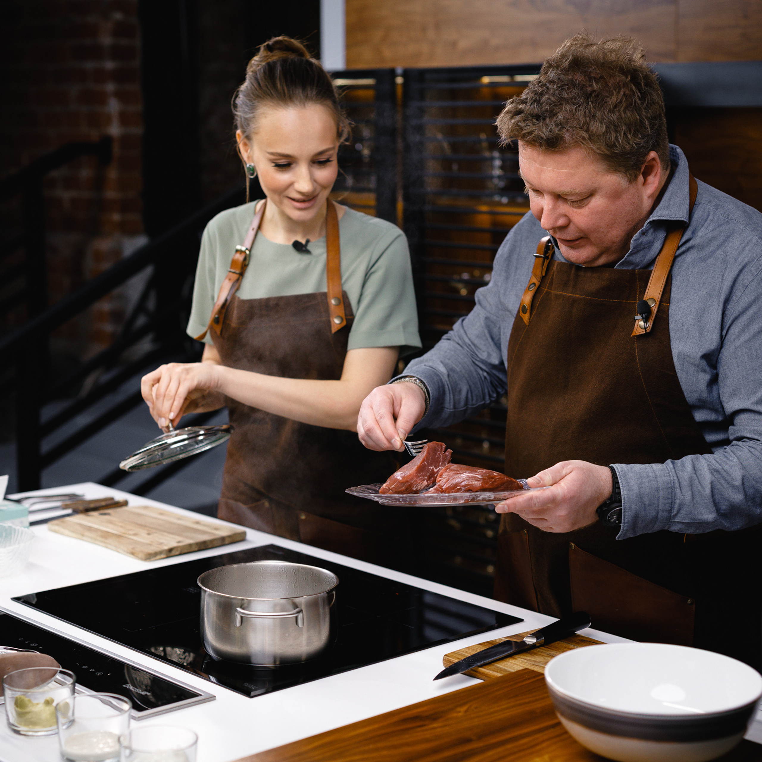 Съёмка для гастро-шоу «Смысл есть»