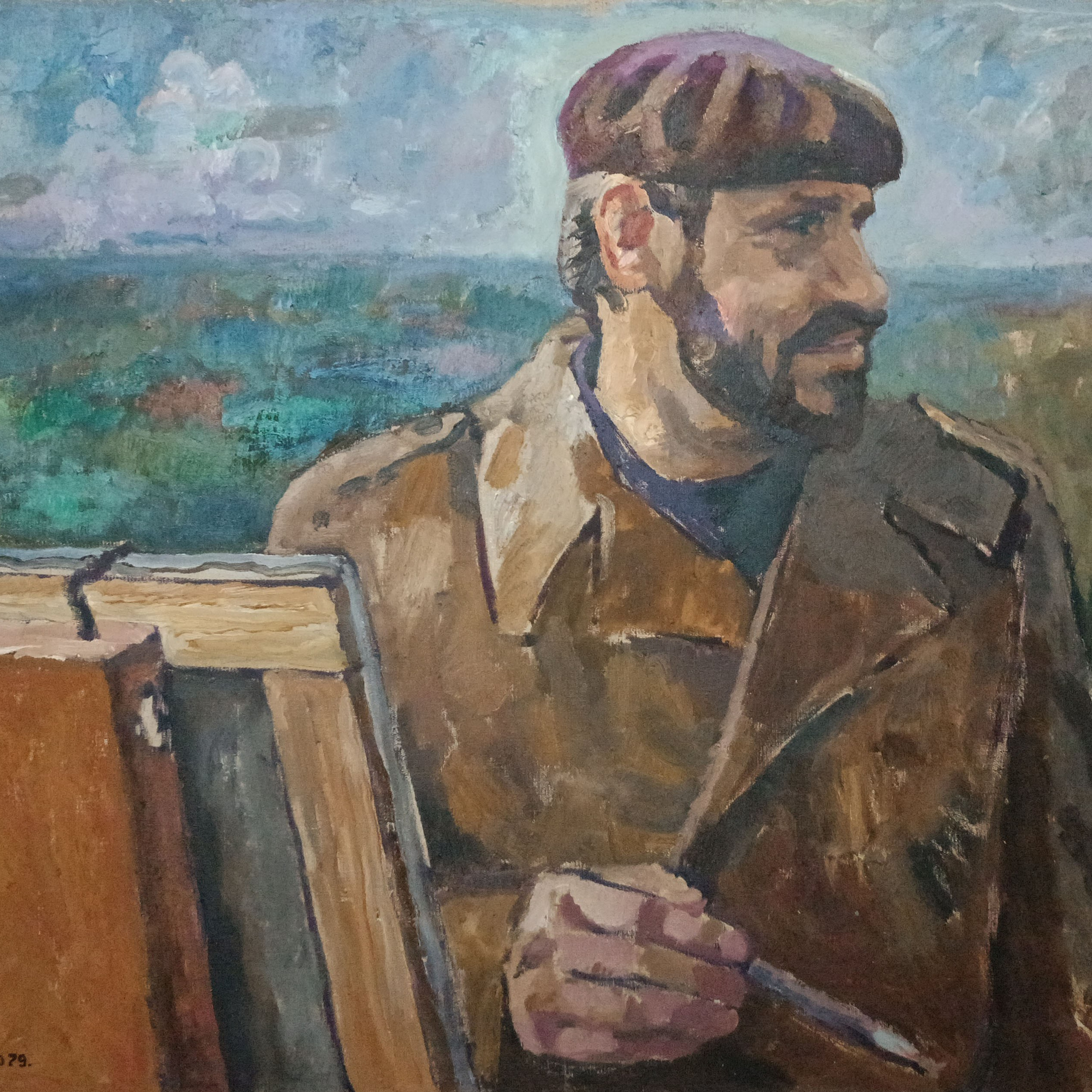 «На пленэре (Портрет Р.Дмитриева)» 1979 год