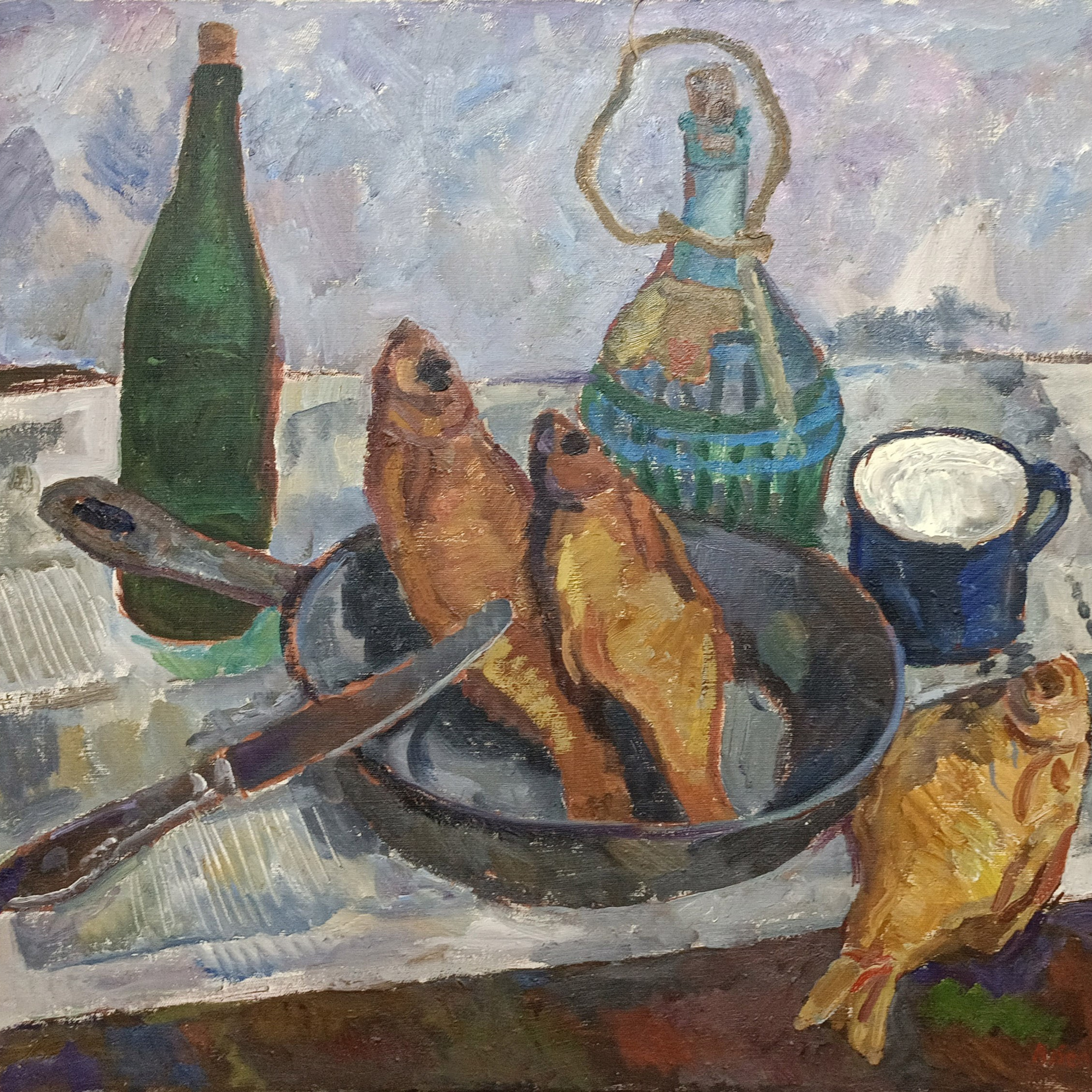 «Сковорода и рыбы» 1977 год