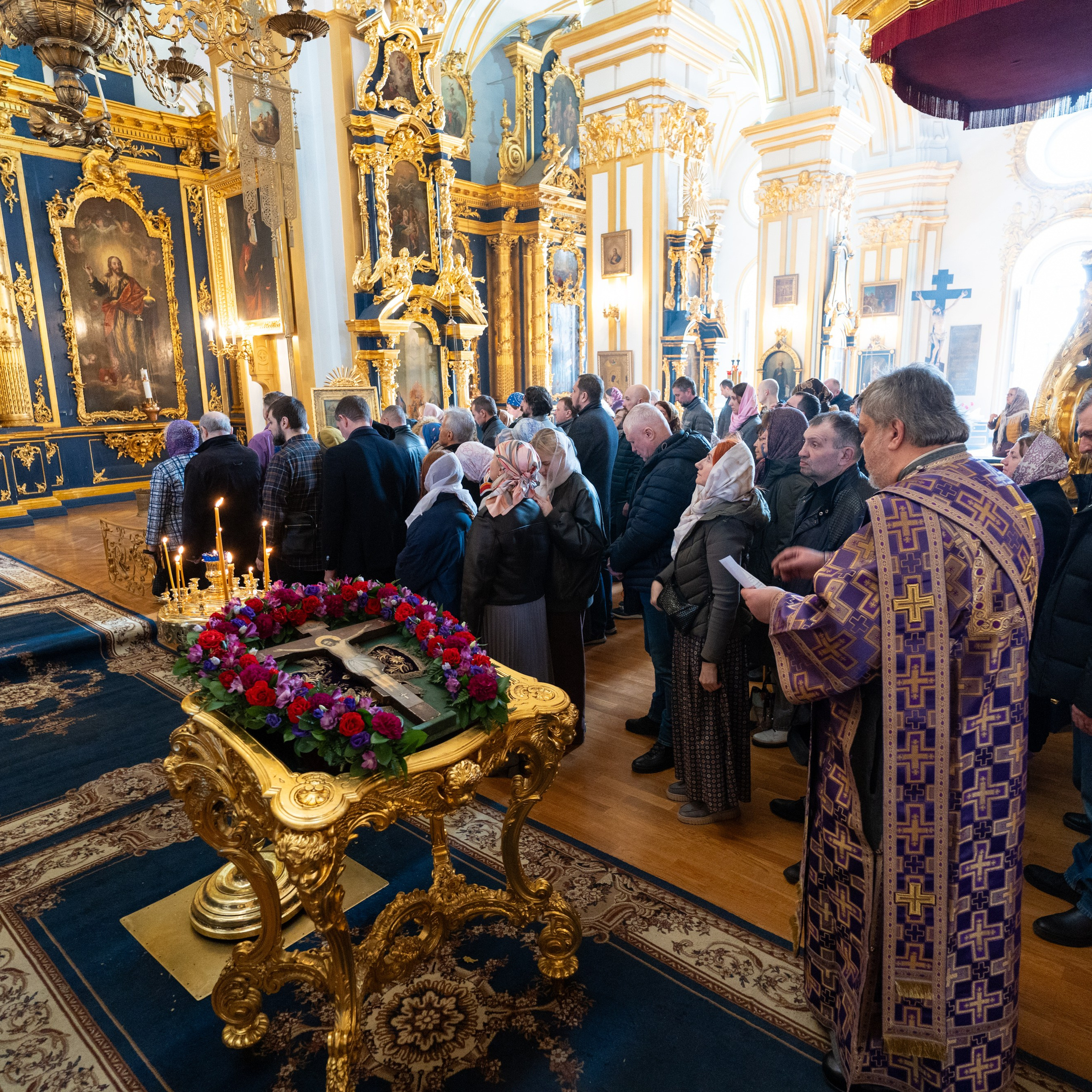 Великая вечерня с чином Пассии. НИКОЛО-БОГОЯВЛЕНСКИЙ МОРСКОЙ СОБОР