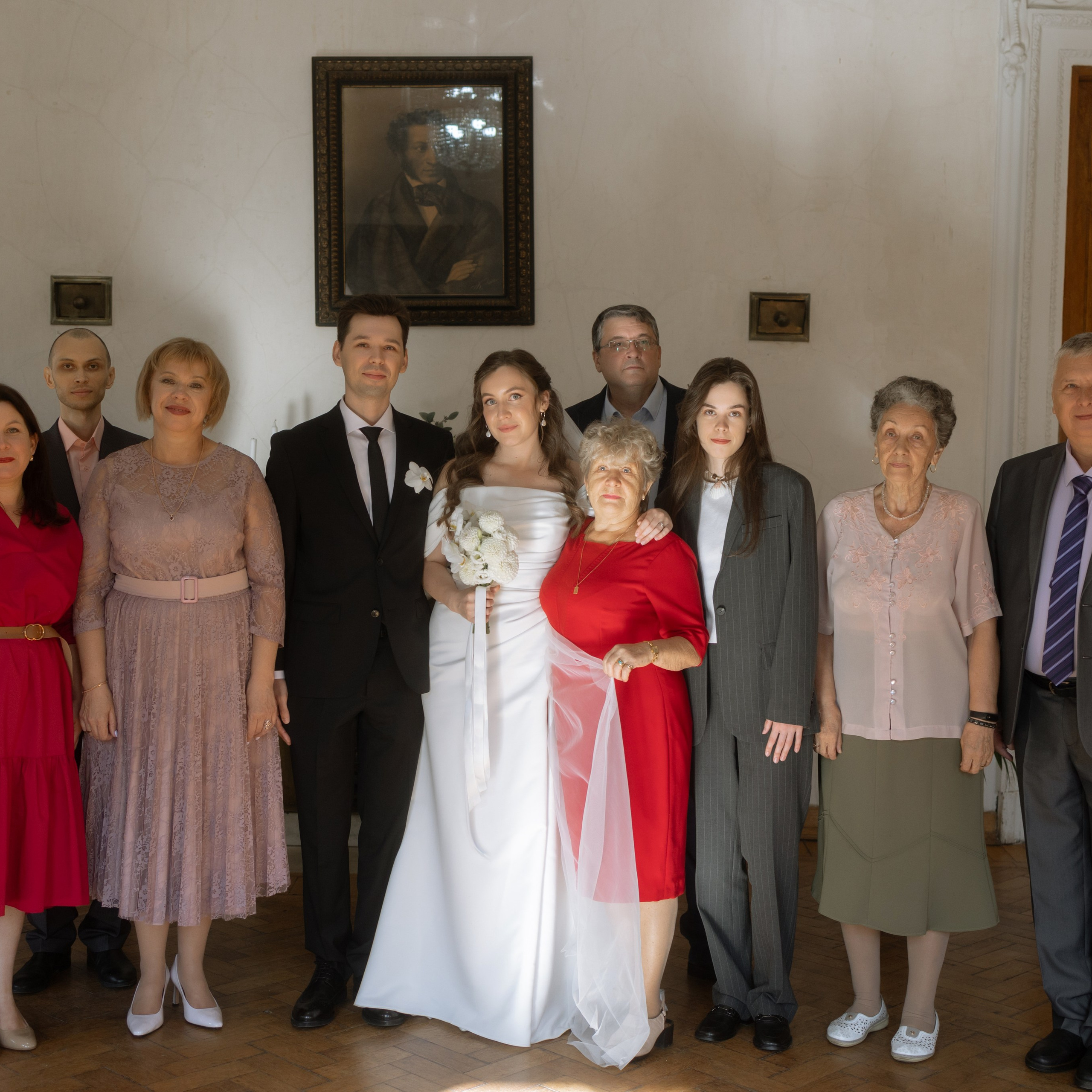 Регисрация брака в Пушкинской библиотеке и камерный свадебный ужин в кругу семьи в ресторане Ривьера. Свадебный фотограф Москва Москвовская область Санкт-Петербург